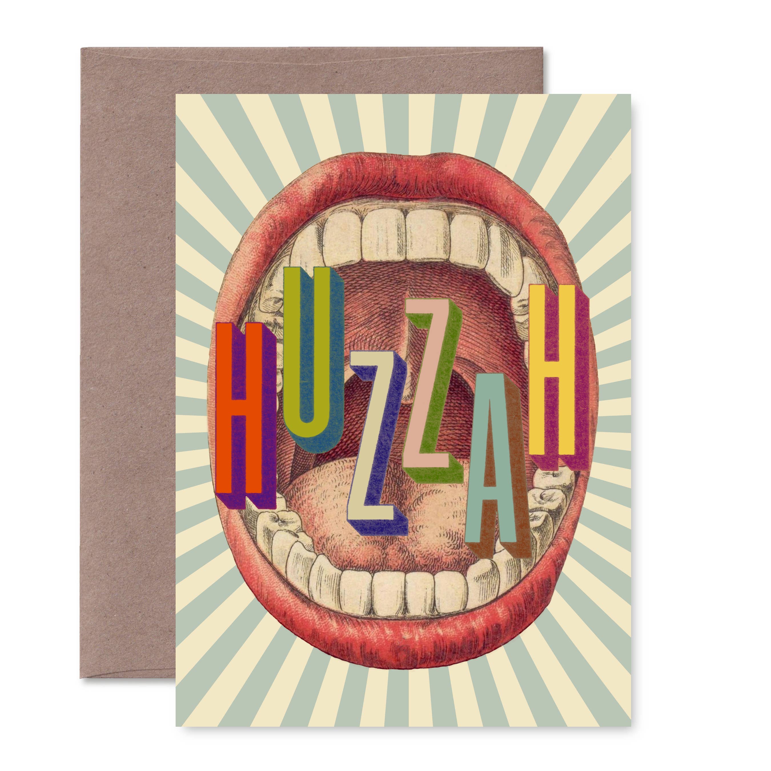 Pictrix Design - "HUZZAH" A6 greeting card