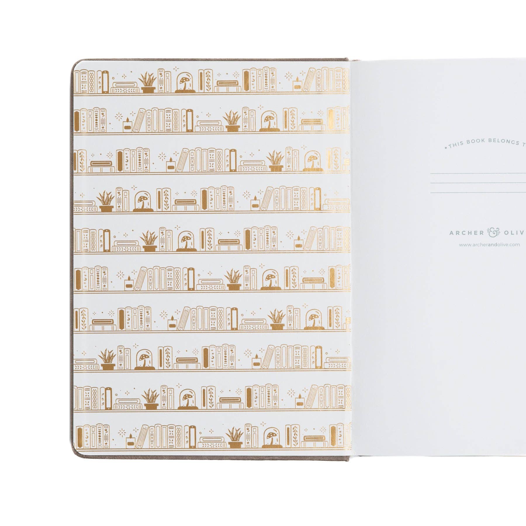 Archer and Olive - A5 Lined: Bookshelf
