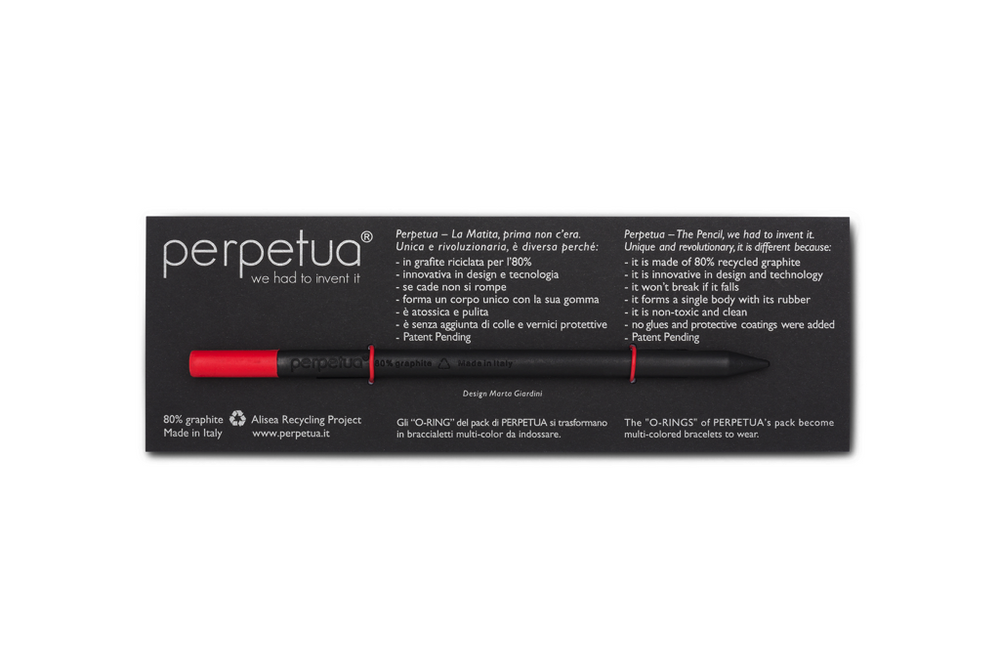 Perpetua - Recycled Graphite Pencils, Red
