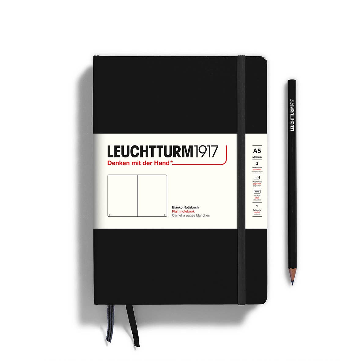 Leuchtturm1917 - Notebooks - Medium (A5): Pacific Green / Hardcover / Ruled
