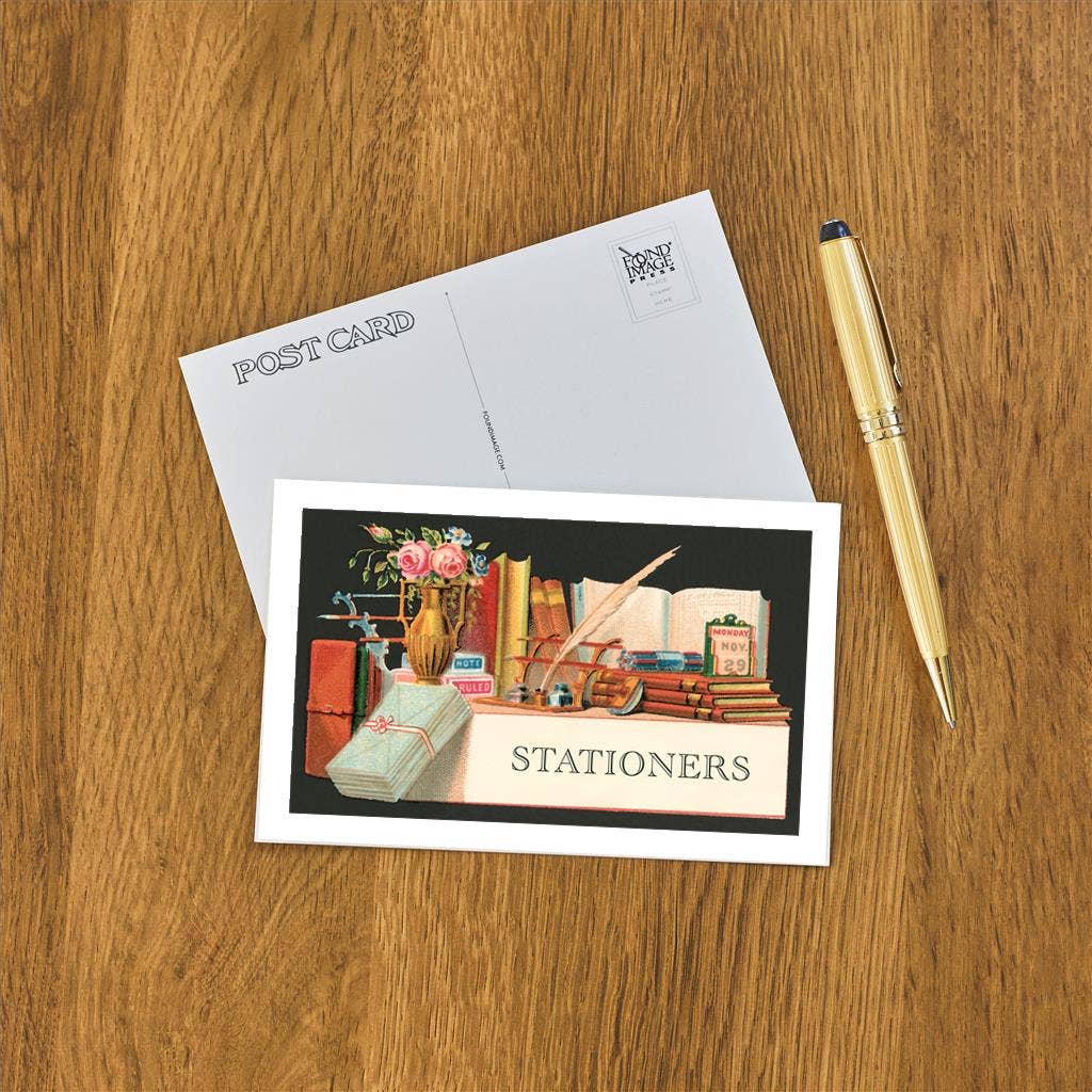 Found Image Press - Postcard LT-142 Stationers Label