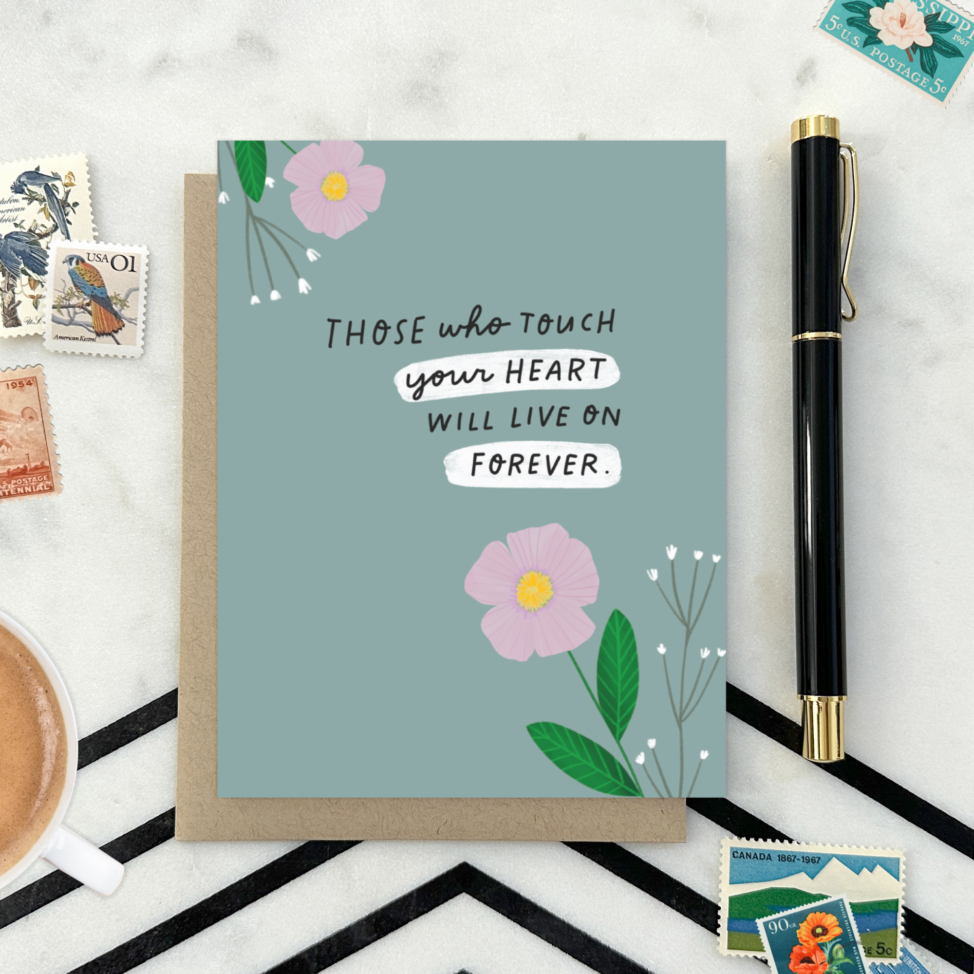 Barone and Co. - Live On Forever Sympathy Card