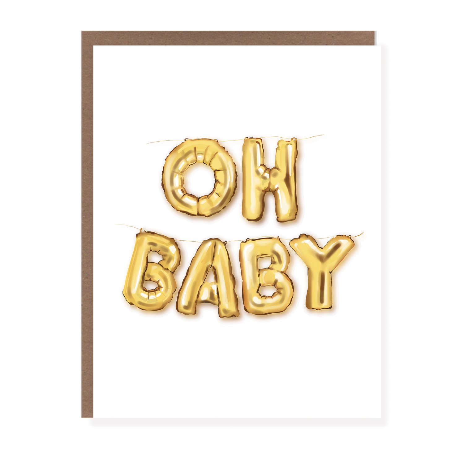 Morgan Swank Studio - Oh Baby Balloon Card