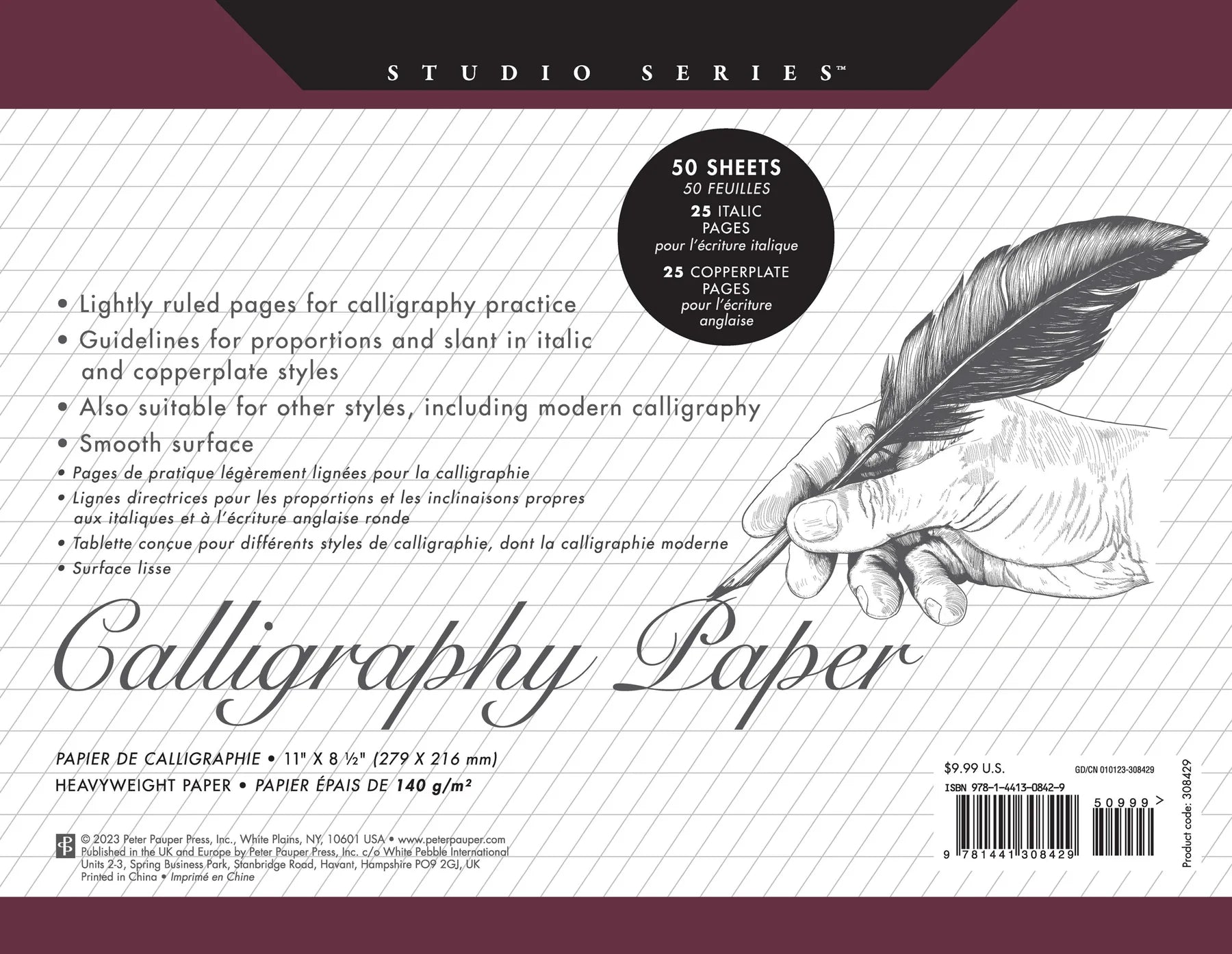 Peter Pauper Press, Studio Series Calligraphy Paper