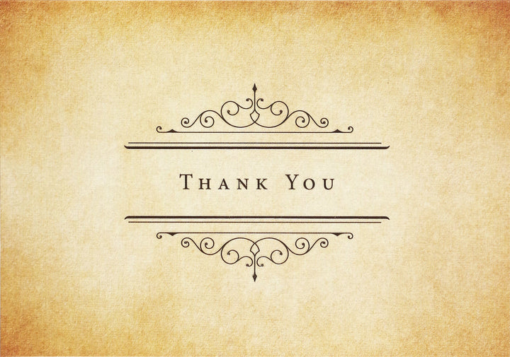 Peter Pauper Press, Vintage Parchment Thank You Cards