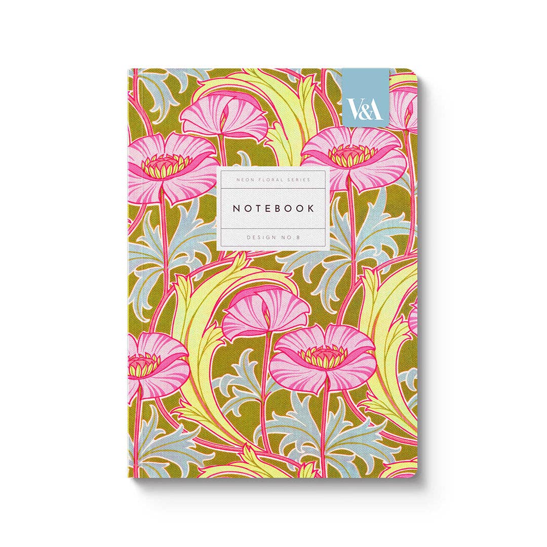 Ohh Deer - Pink Poppies Premium Perfect Bound Notebook (A5)
