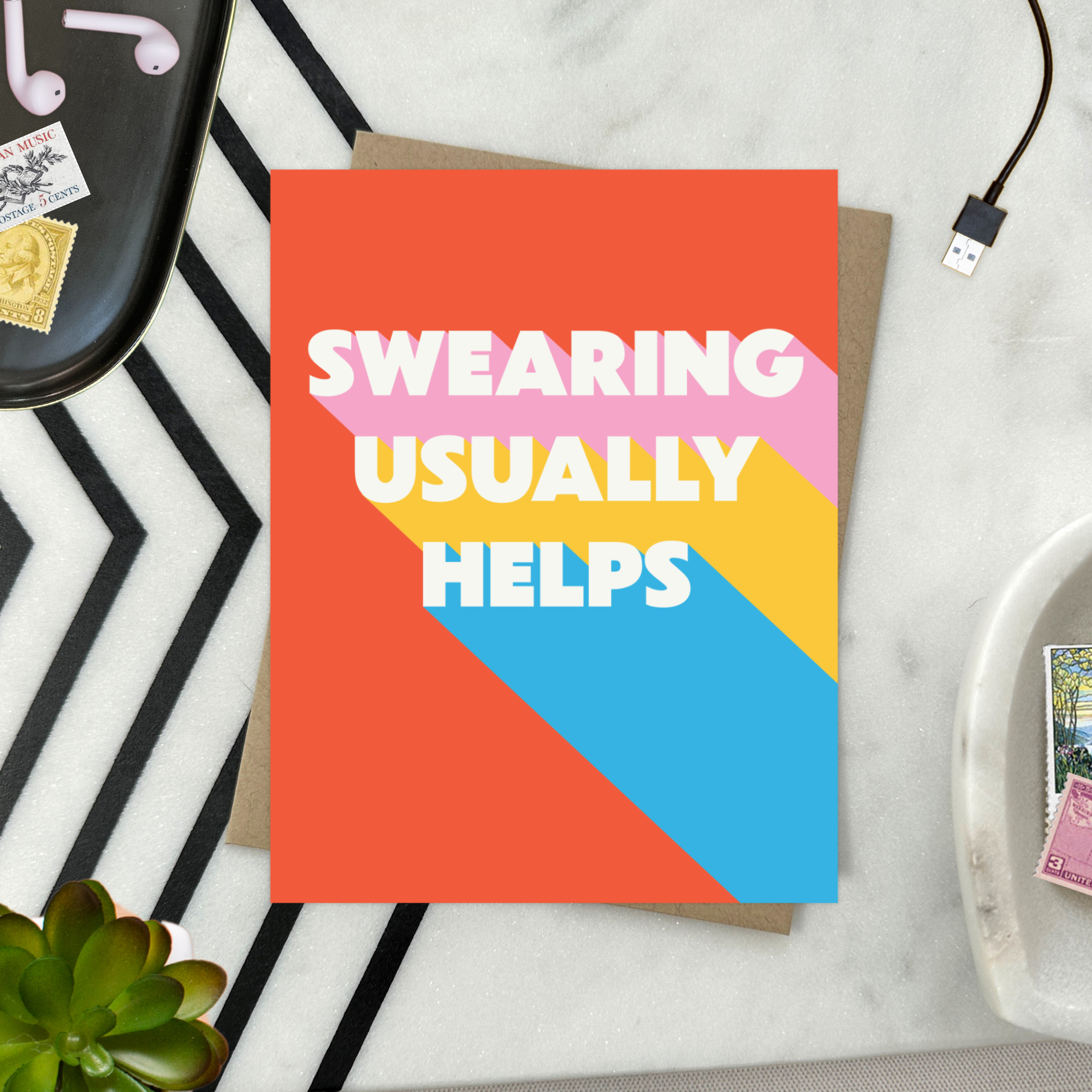 Barone and Co. - Swearing Helps Friendship Card