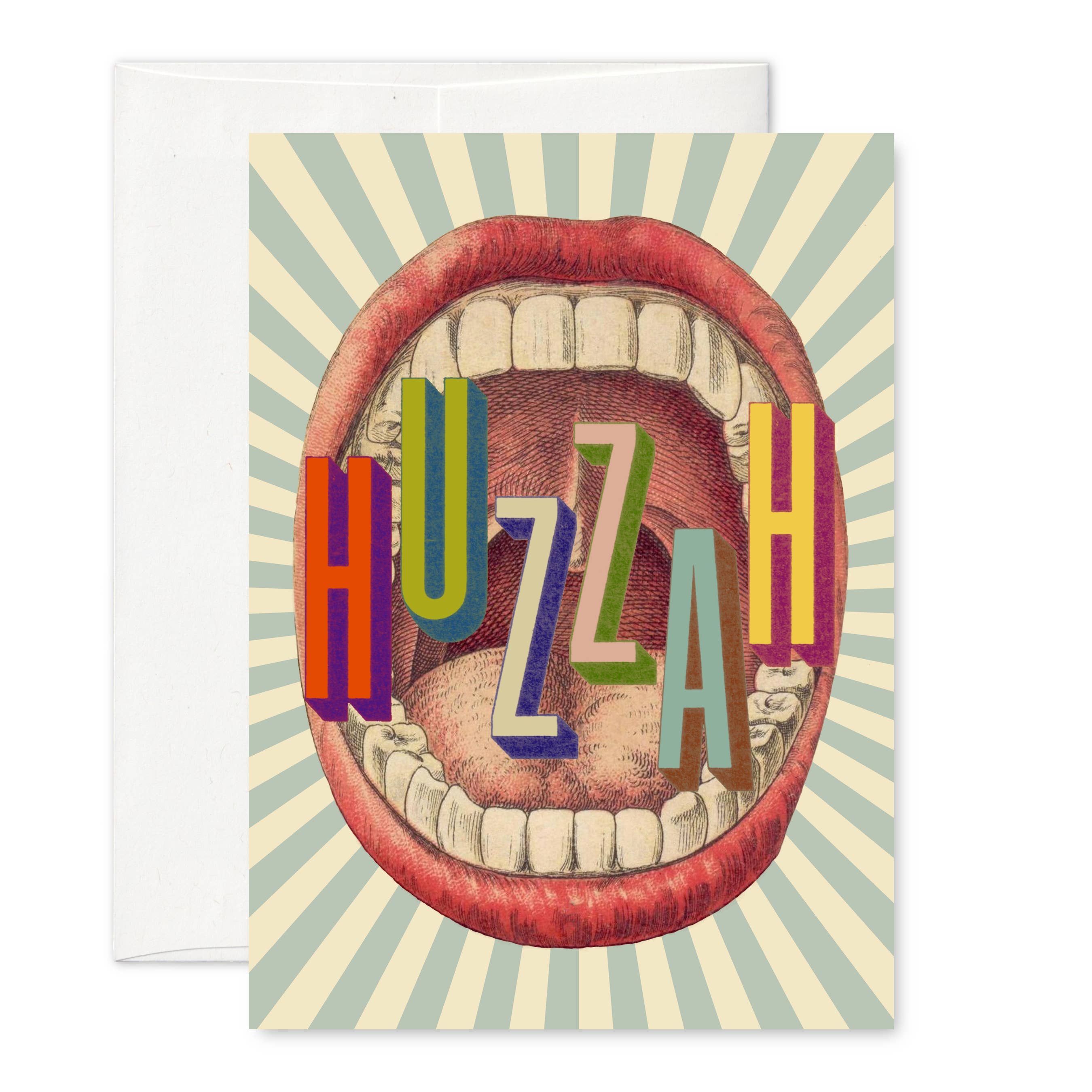 Pictrix Design - "HUZZAH" A6 greeting card