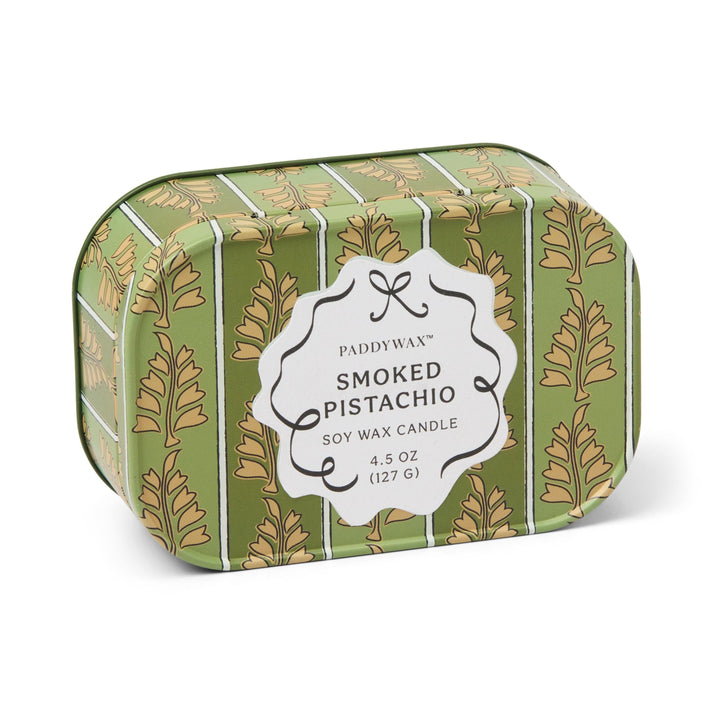 Paddywax, Smoked Pistachio - 4.5 oz Tin Candle