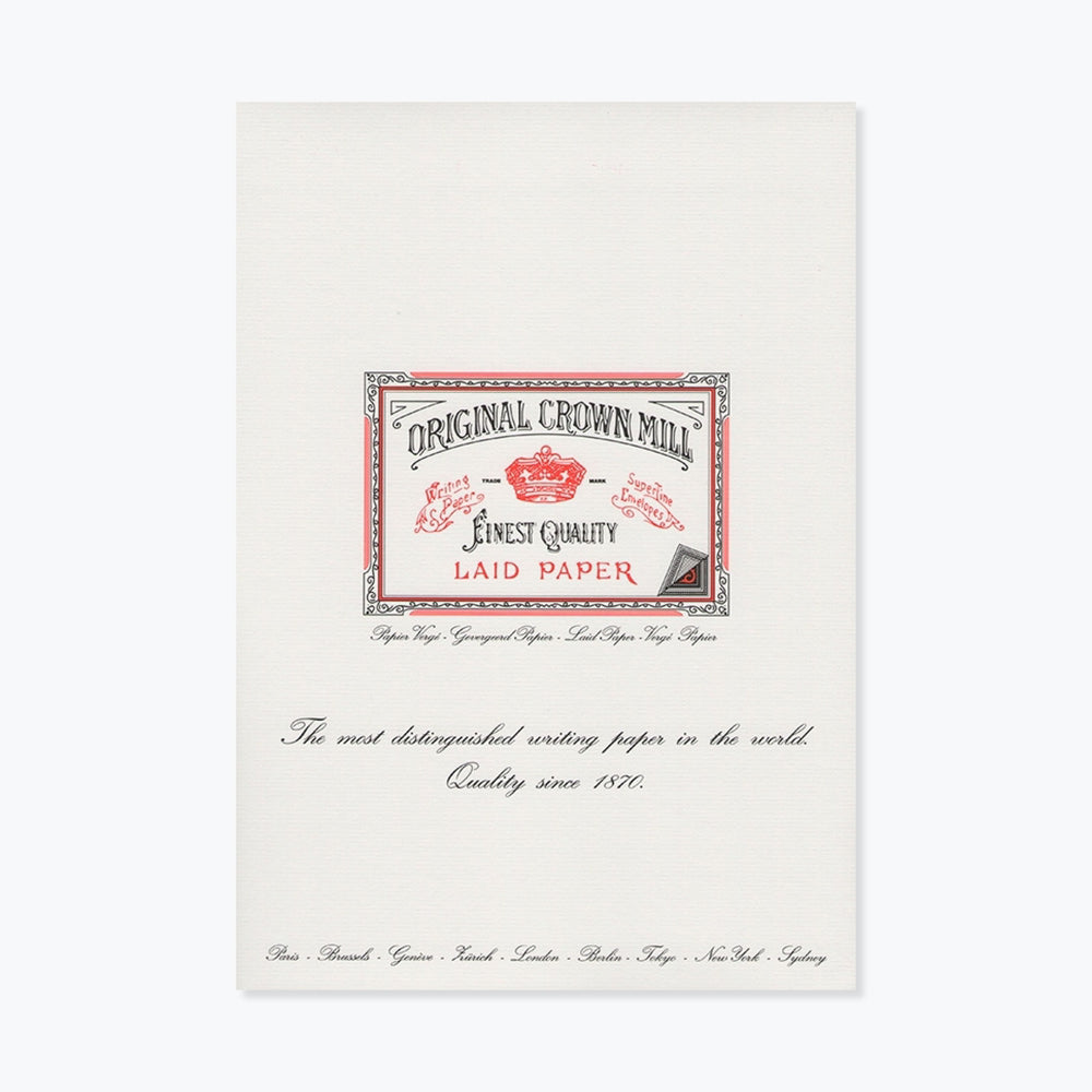 Original Crown Mill Pure Cotton Writing Pads A4