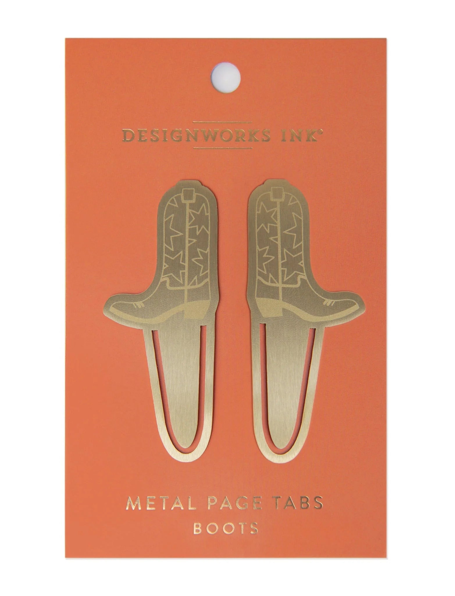 Designworks Ink boots Brass Page Tabs