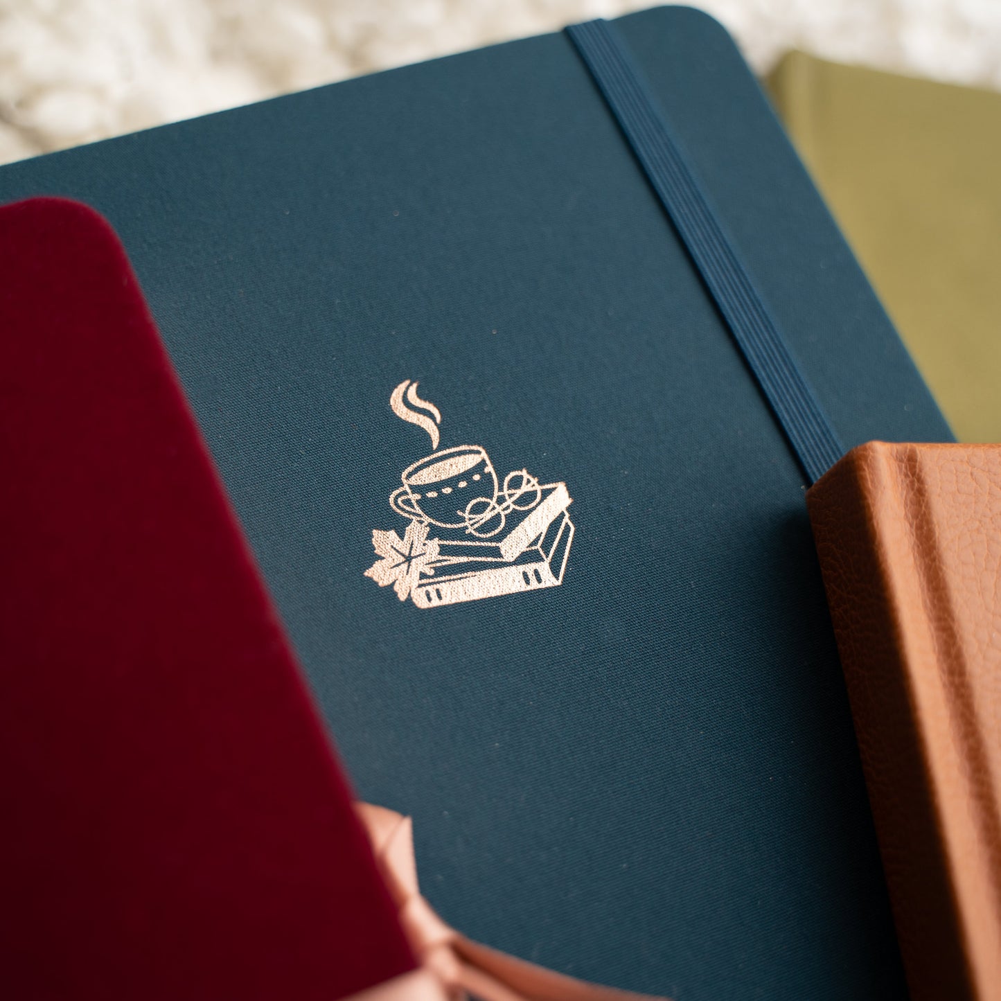 Archer and Olive, A5 Coffee & Books- Dot Grid Notebook