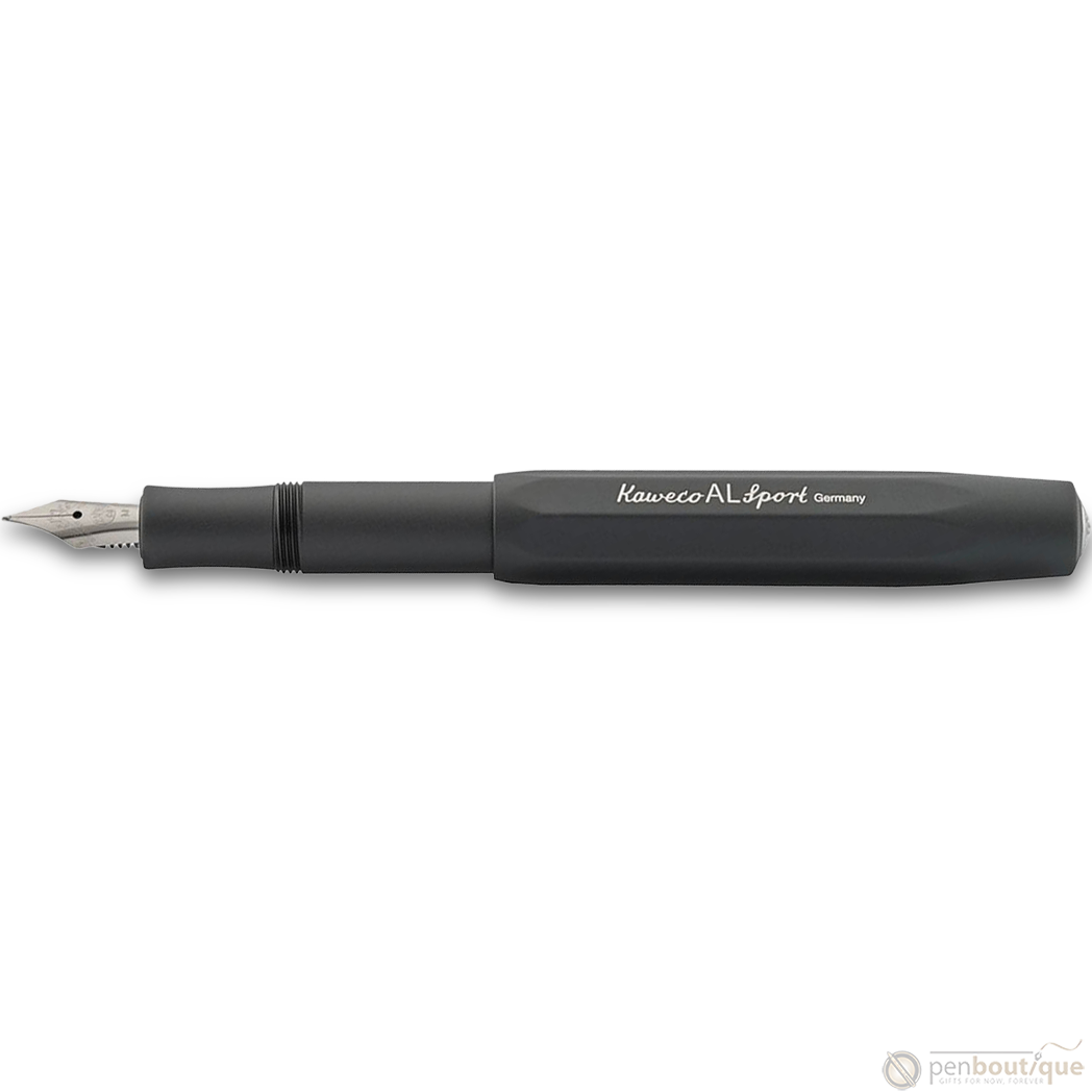 Kaweco, AL Sport Fountain Pen, Black, Medium