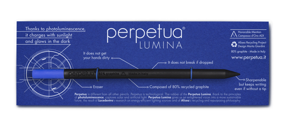 Perpetua - Recycled Graphite Pencils, Lumina Blue