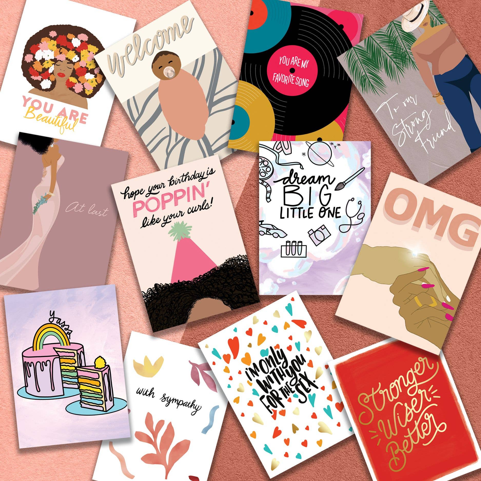 Black Joy Paper - Colorful Thank You Card