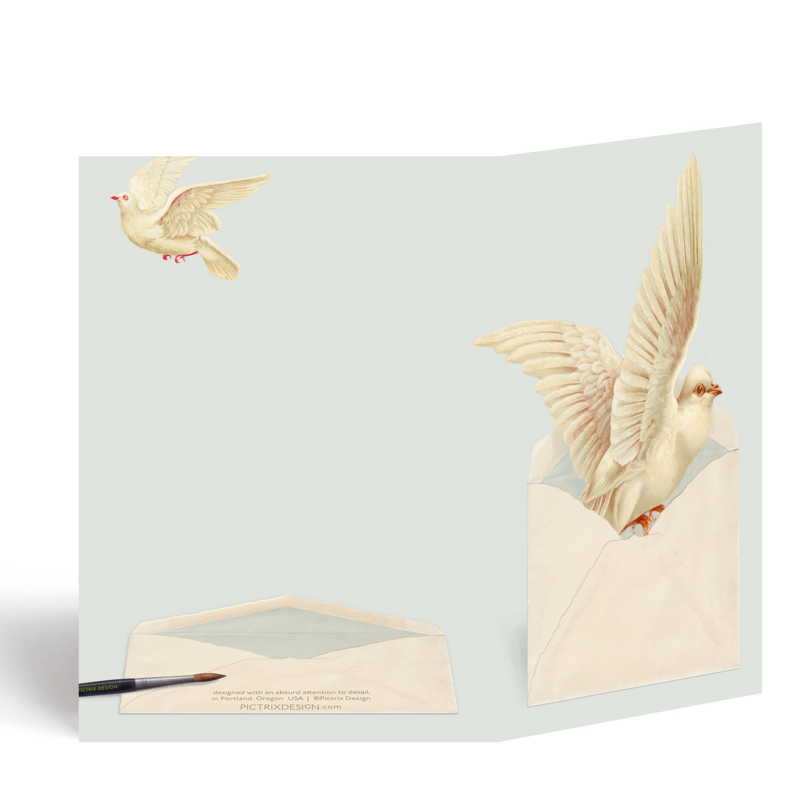 Pictrix Design - "Dove" A6 greeting card