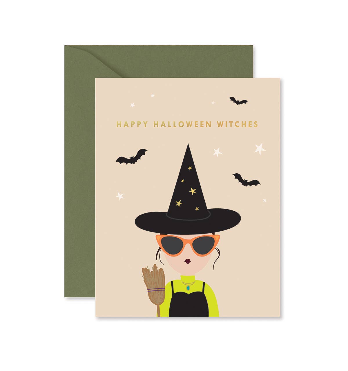 Ginger P. Designs - Happy Halloween Witches Greeting Card