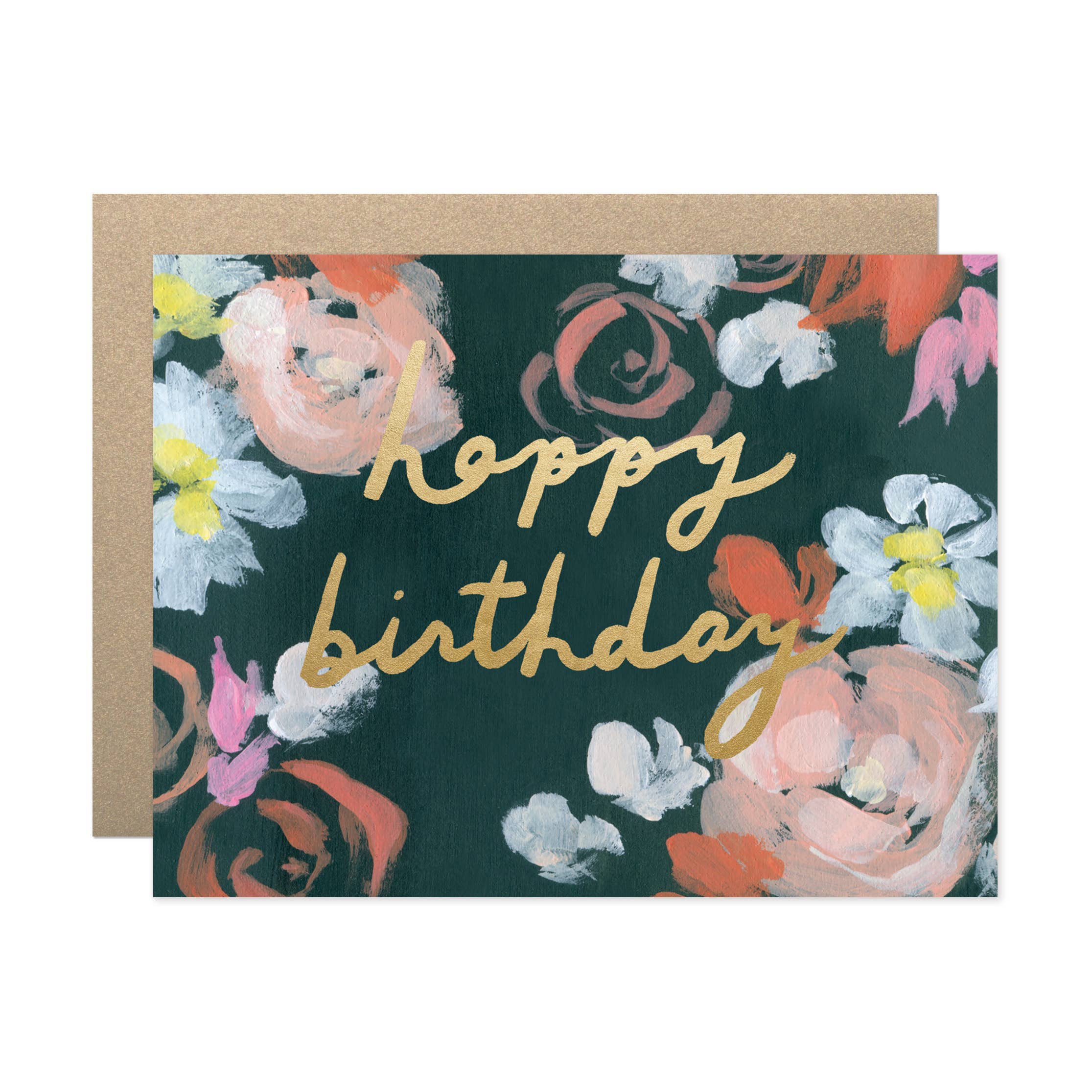 Our Heiday - Coral Florals Happy Birthday Card