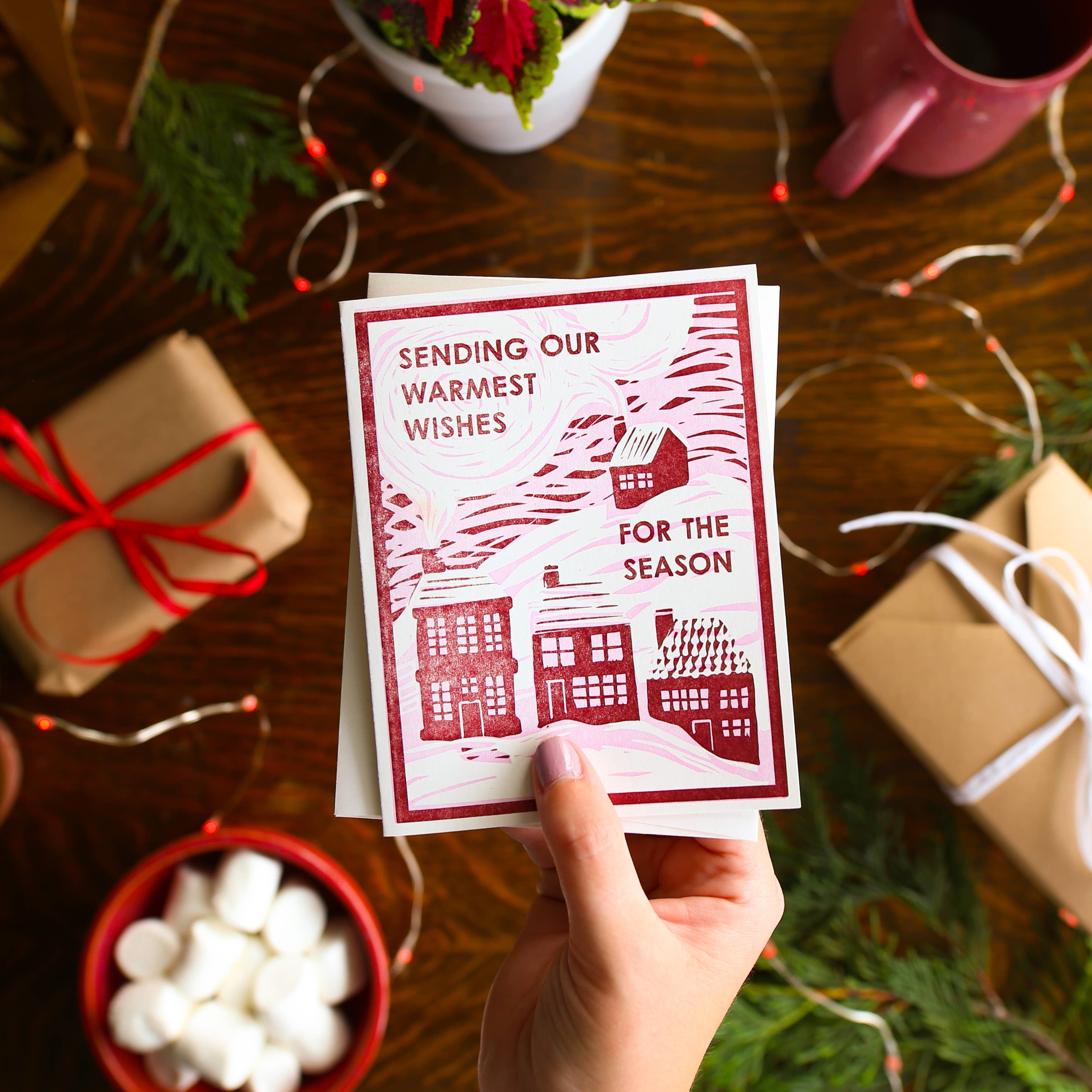 Heartell Press - Warmest Wishes Christmas Card