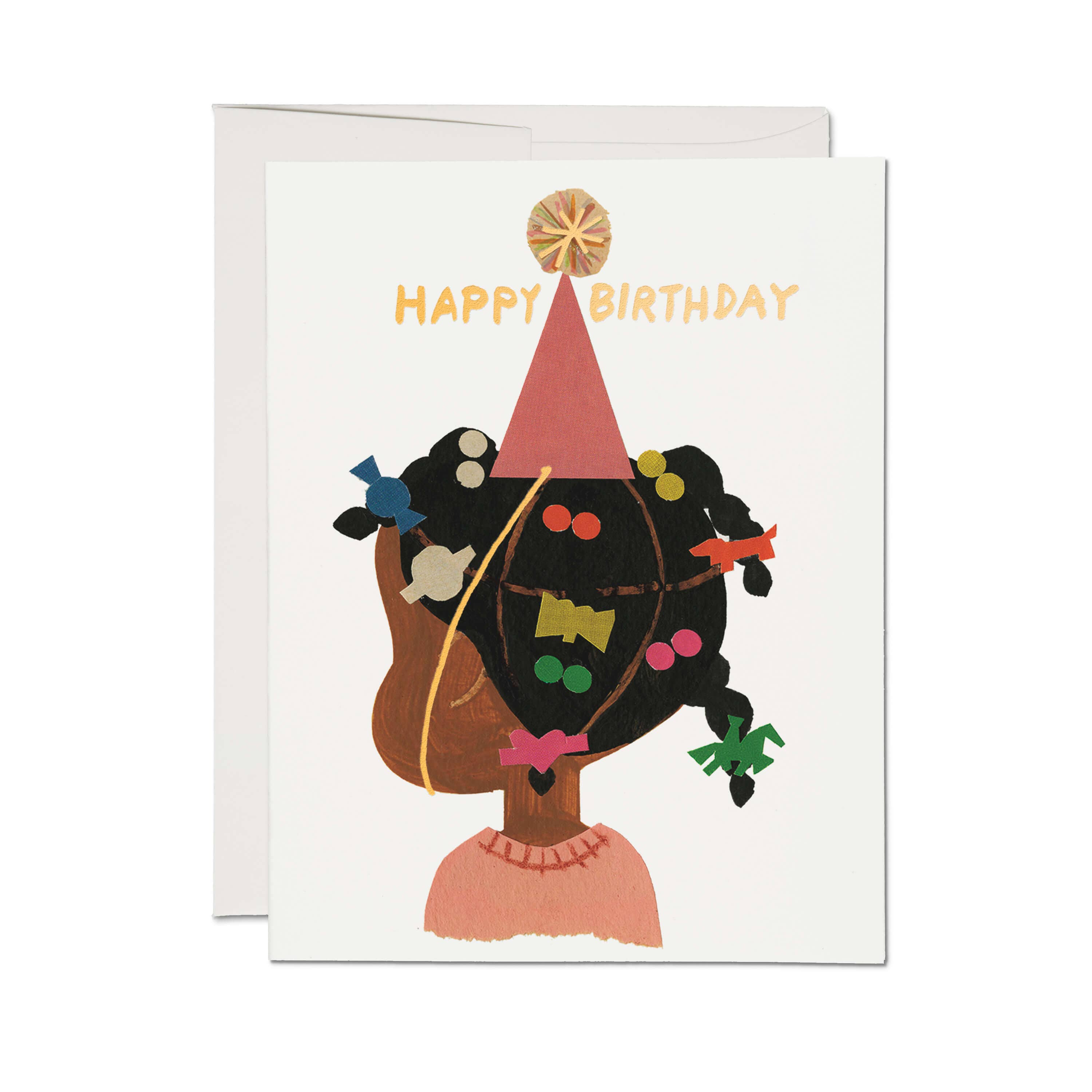Red Cap Cards - Birthday Barrettes Greeting Card