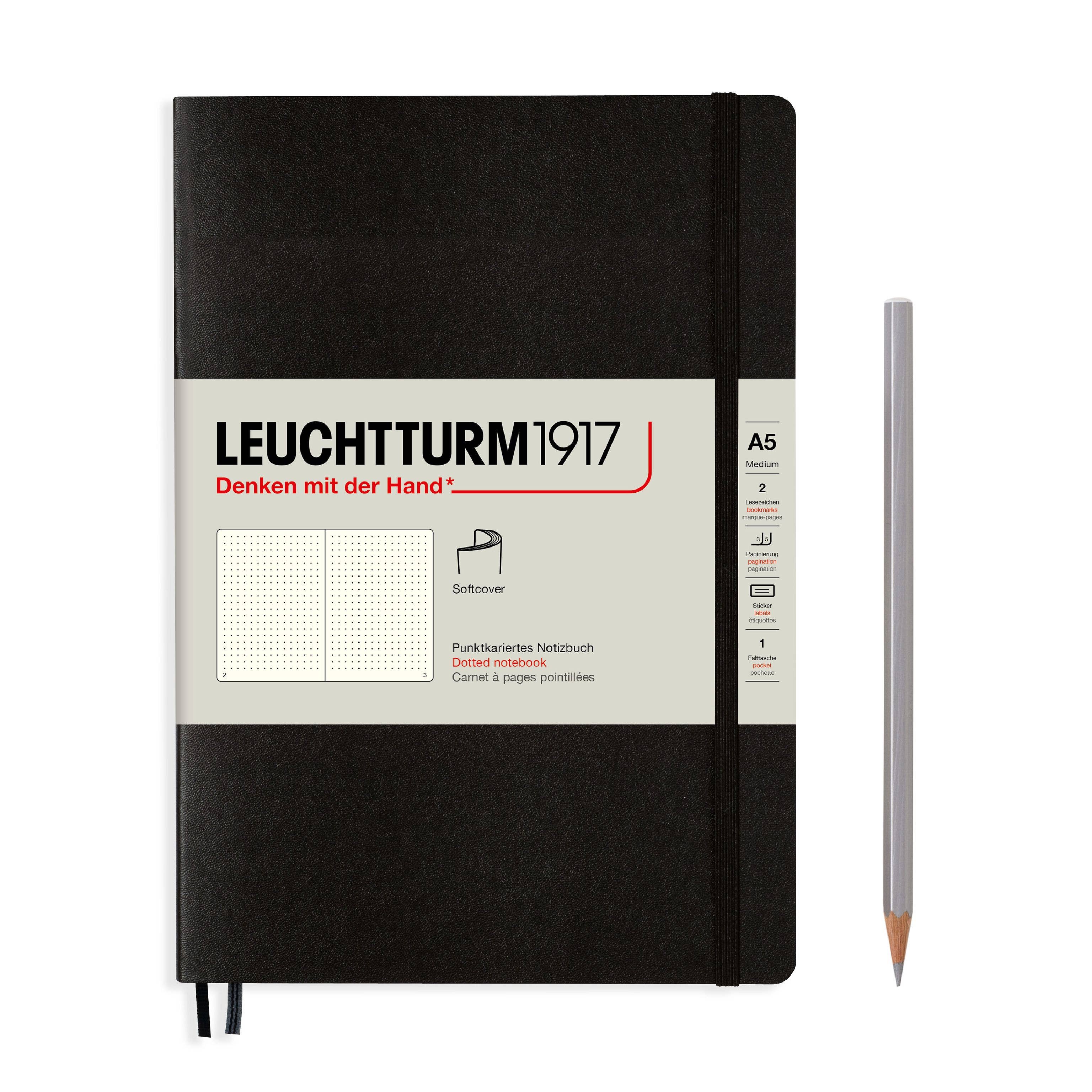 LEUCHTTURM1917 - Notebooks - Medium (A5): Port red / Hardcover / Ruled