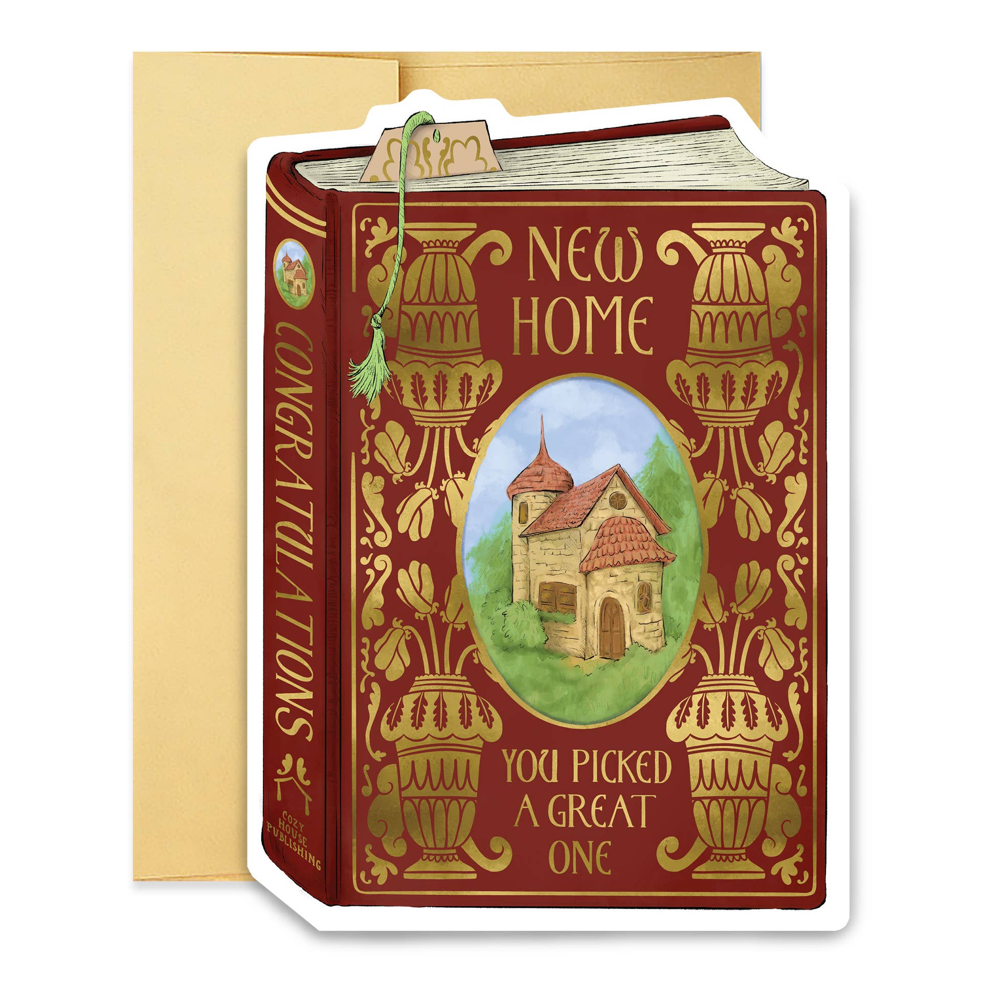 Good Juju Ink - New Home Book Cover Diecut Card