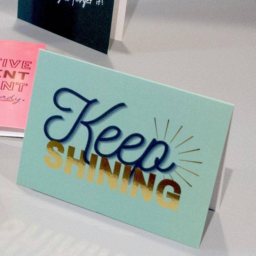CheerNotes - Keep Shining Quote | Encouragement Card