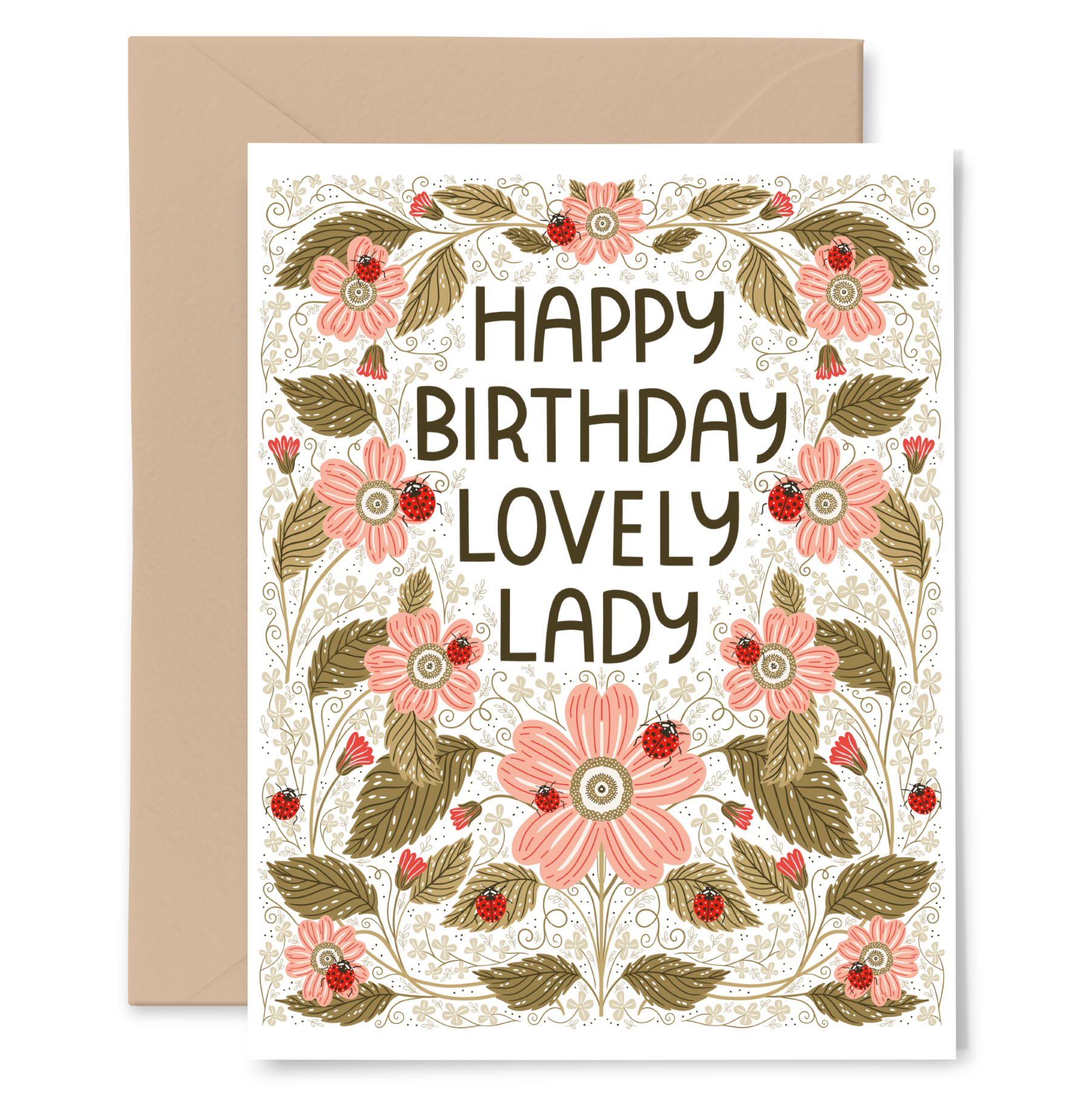 Gingiber - Lovely Lady Birthday Greeting Card