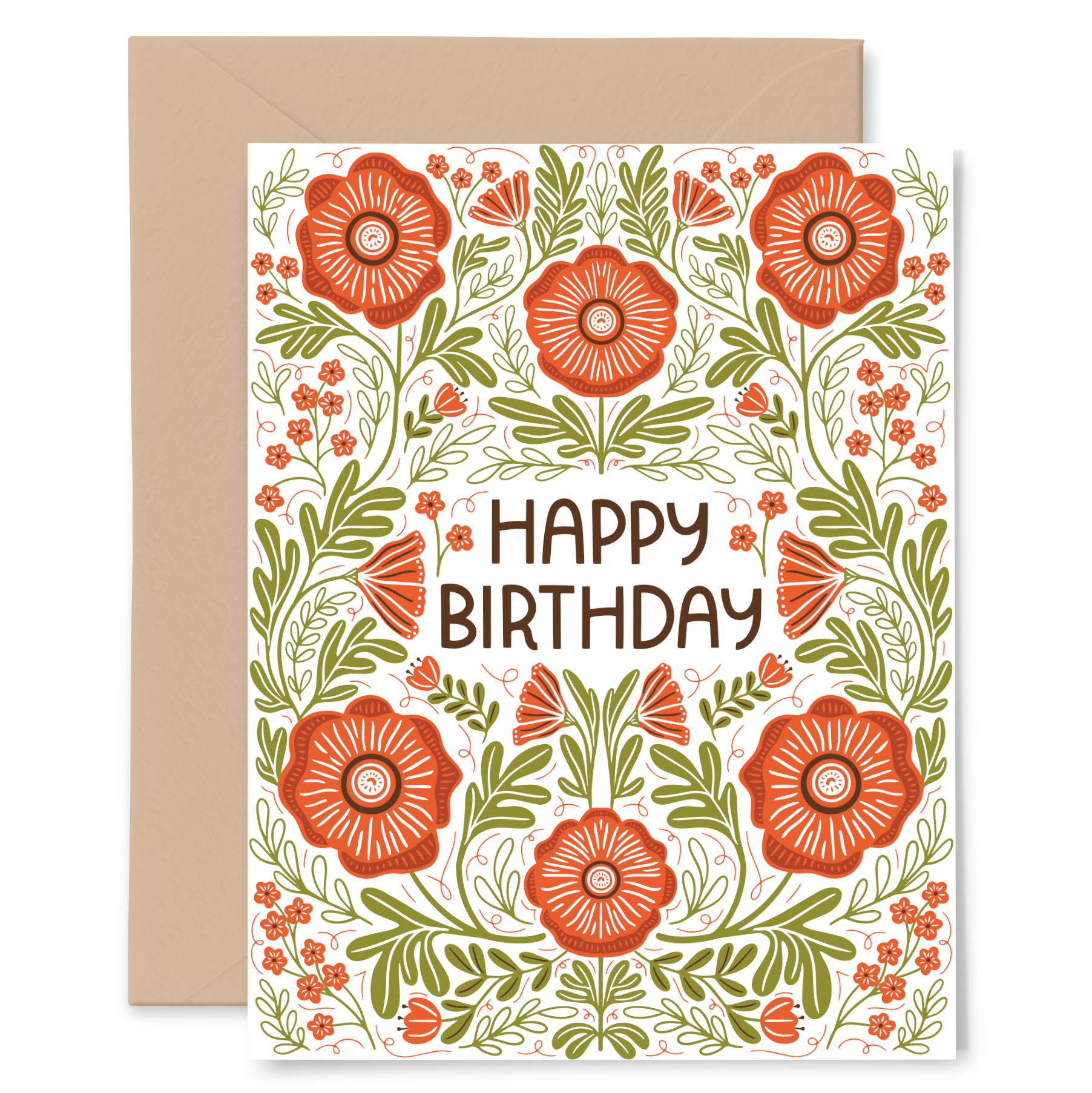 Gingiber - Happy Birthday Poppy Greeting Card