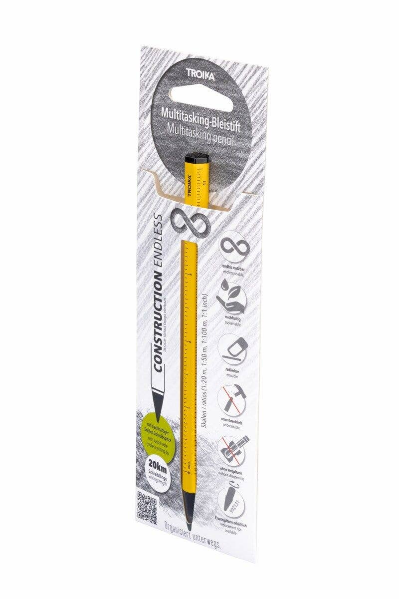 Troika Multi-Tasking Construction Endless Pencil 12.5 Miles: Black