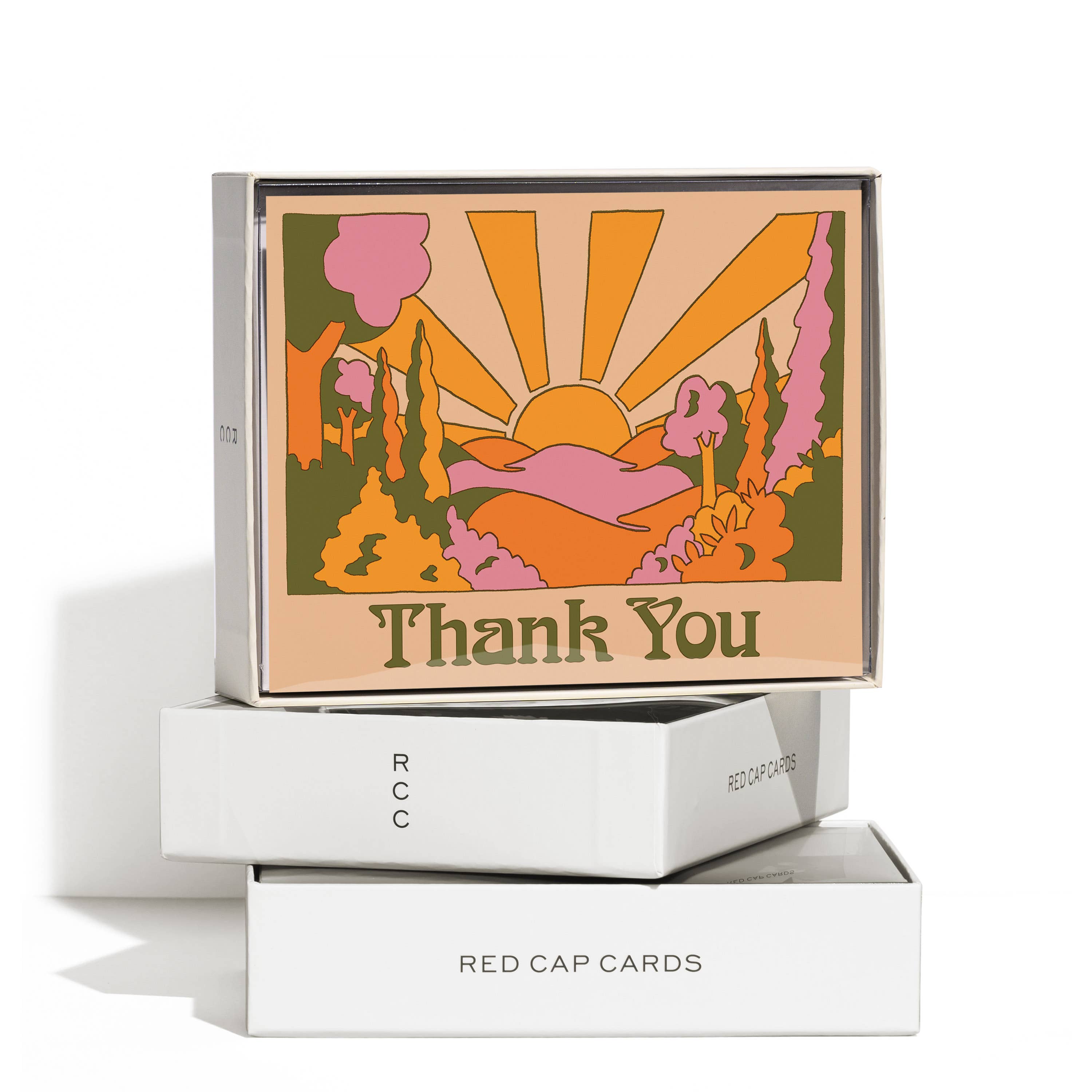 Red Cap Cards - Sunrise Thank You Greeting Card Boxed Set