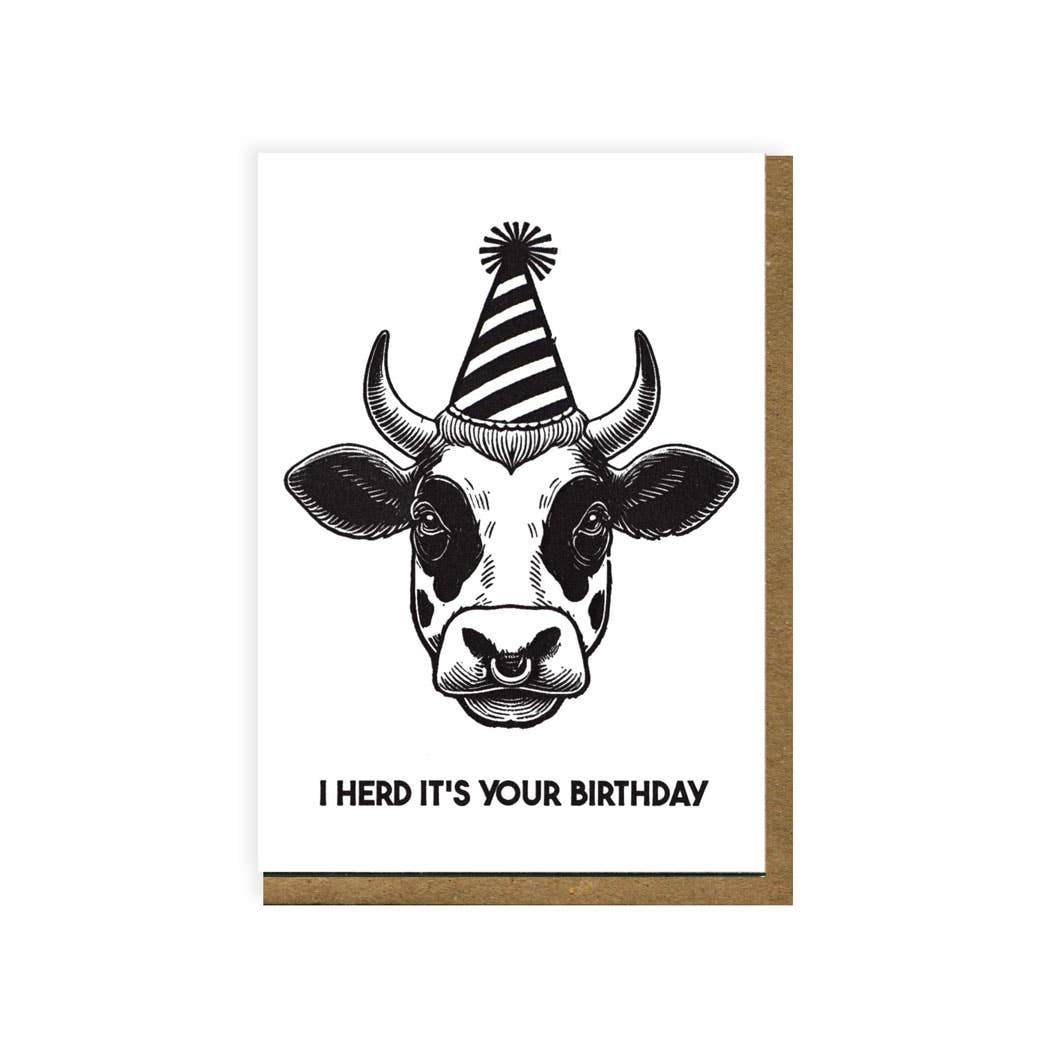 Blue Barnhouse - Party Cow Greeting Card