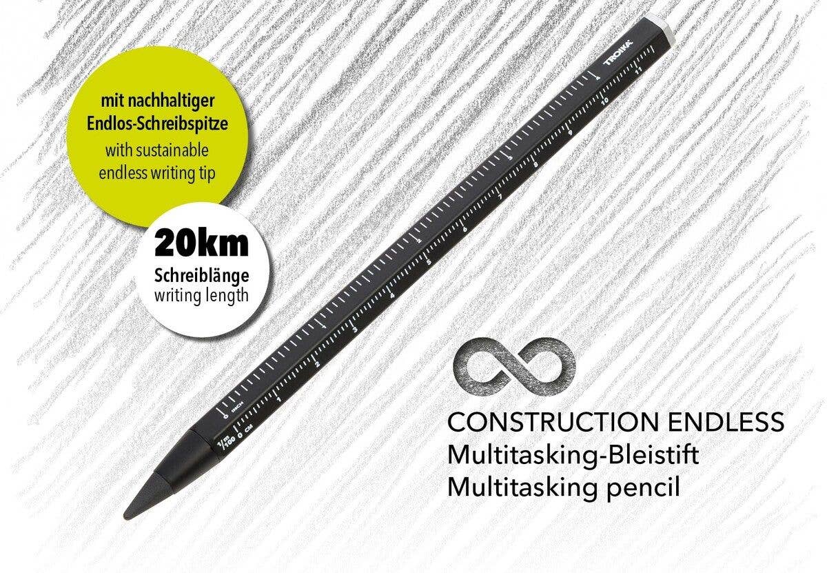Troika Multi-Tasking Construction Endless Pencil 12.5 Miles: Neon Orange