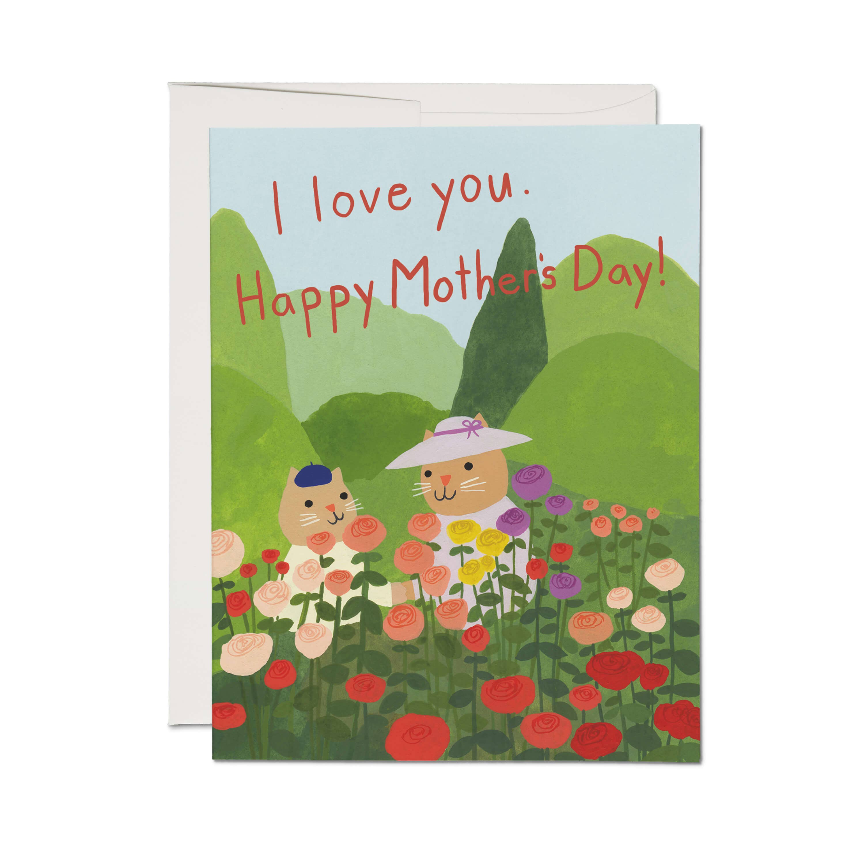 Red Cap Cards - In the Garden Mothers Day Greeting Card