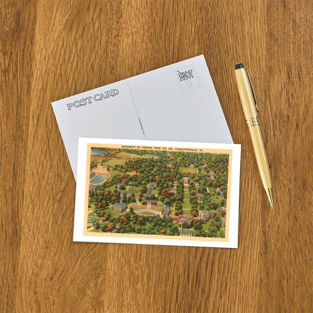 Found Image Press - Postcard - University of Virginia From Above