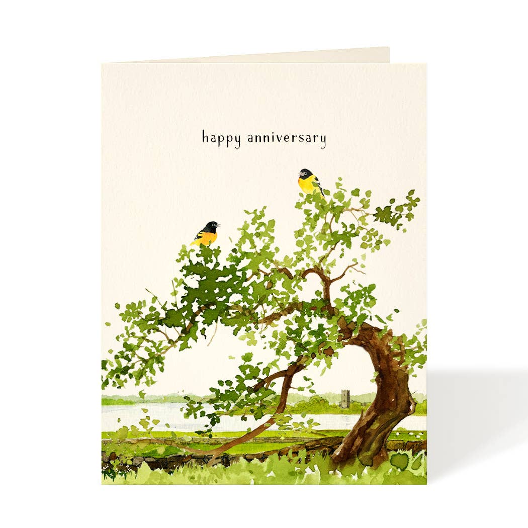 Felix Doolittle - Goldfinches - Anniversary Greeting Cards