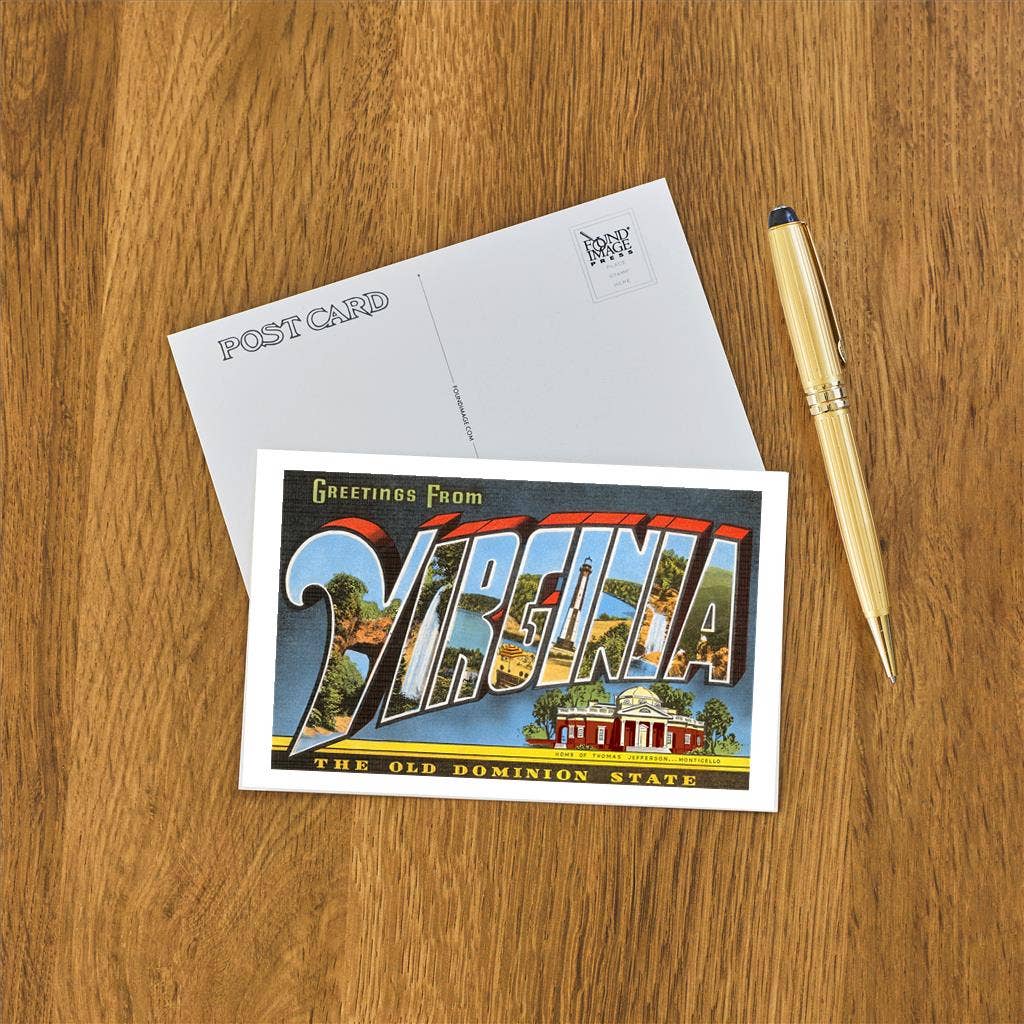 Found Image Press - Postcard VA-92 Greetings from Virginia