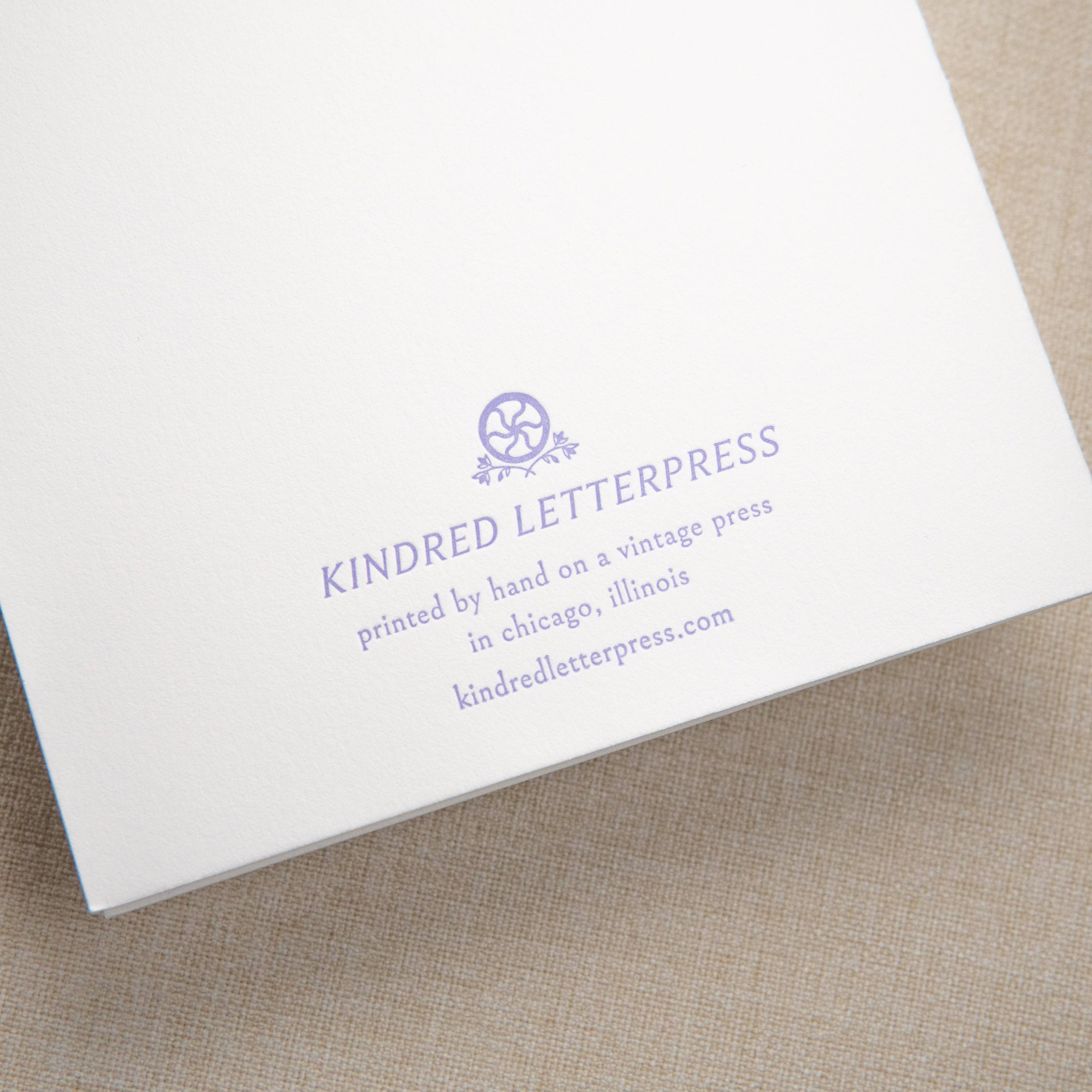 Kindred Letterpress - Birthday Cake Card