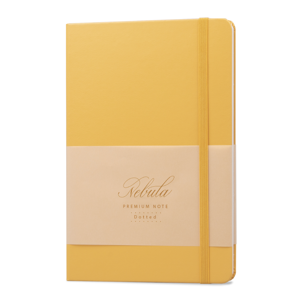 Colorverse Nebula A5 Premium Note - Cozy Yellow Dotted