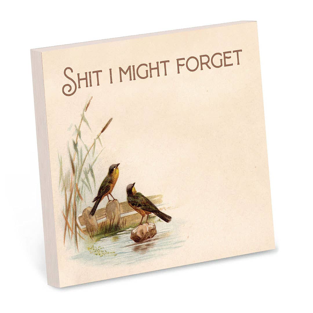 Bad Betty Greeting Co. - Shit I Might Forget - Funny Sarcastic Sticky Note Pad