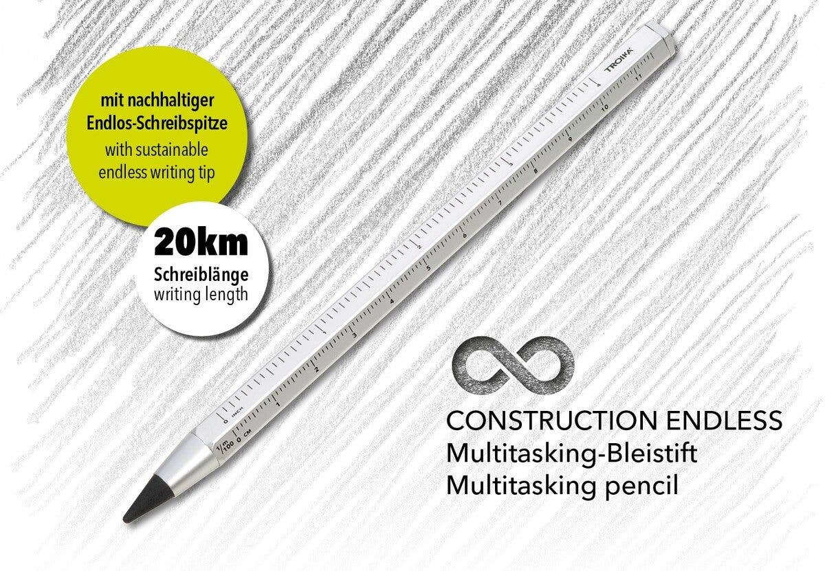 Troika Multi-Tasking Construction Endless Pencil 12.5 Miles: Neon Orange
