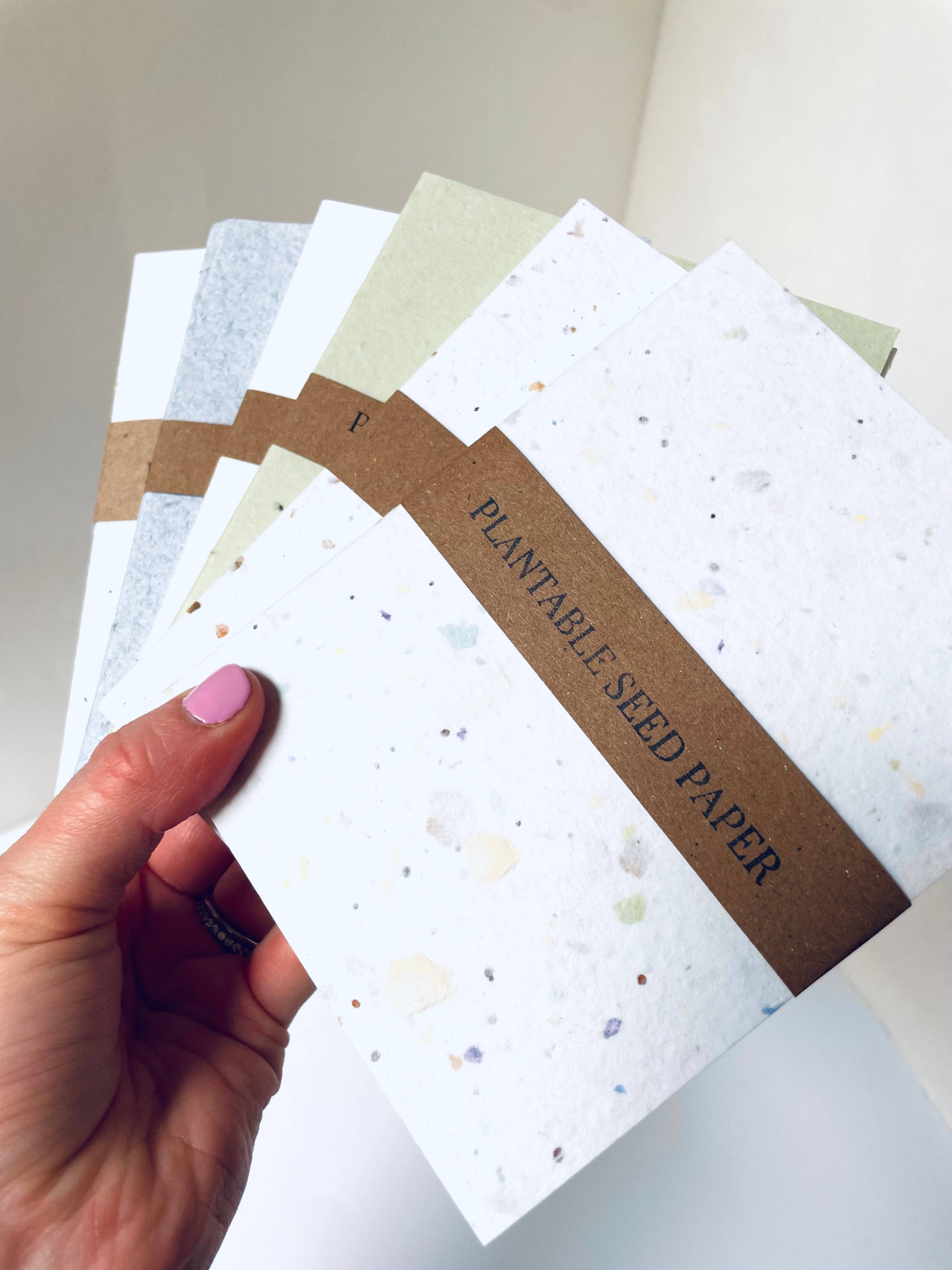 Atelier By Cat - Mini Recycled Denim Confetti Notebook Eco-Friendly Paper: Blank
