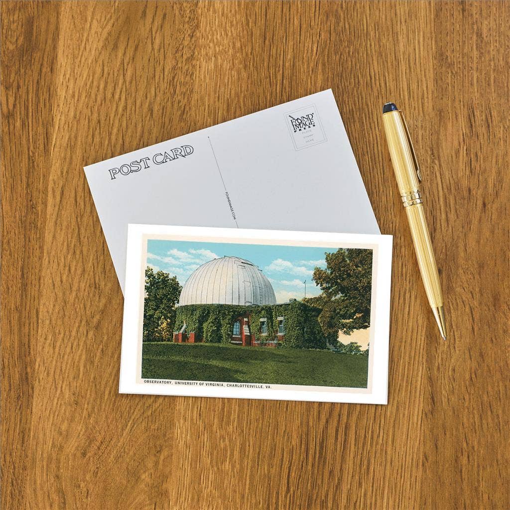 Found Image Press - Postcard SE-30 Observatory, University of Virginia, Charlottesville