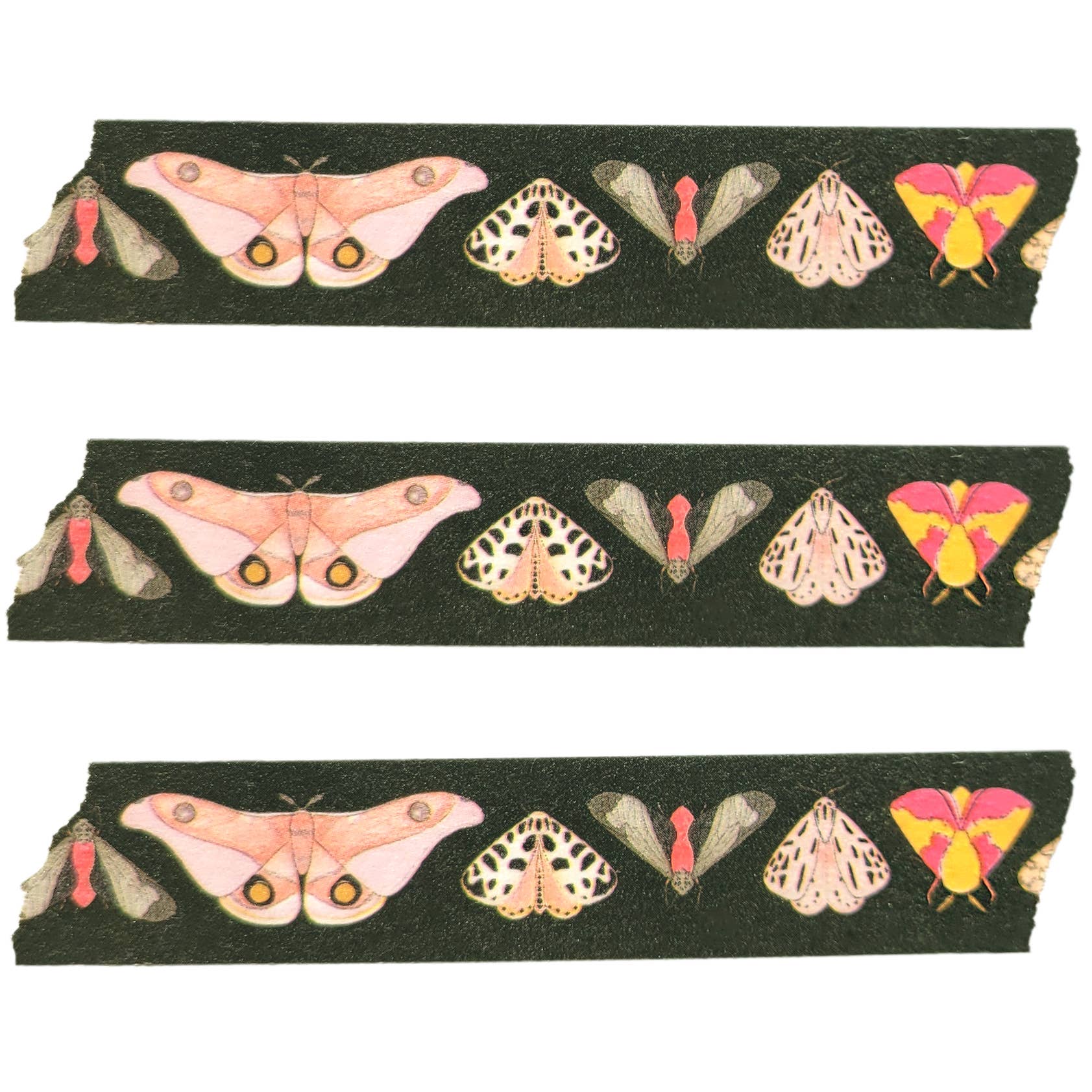 beve! - Moth Washi Tape in Pink and Green