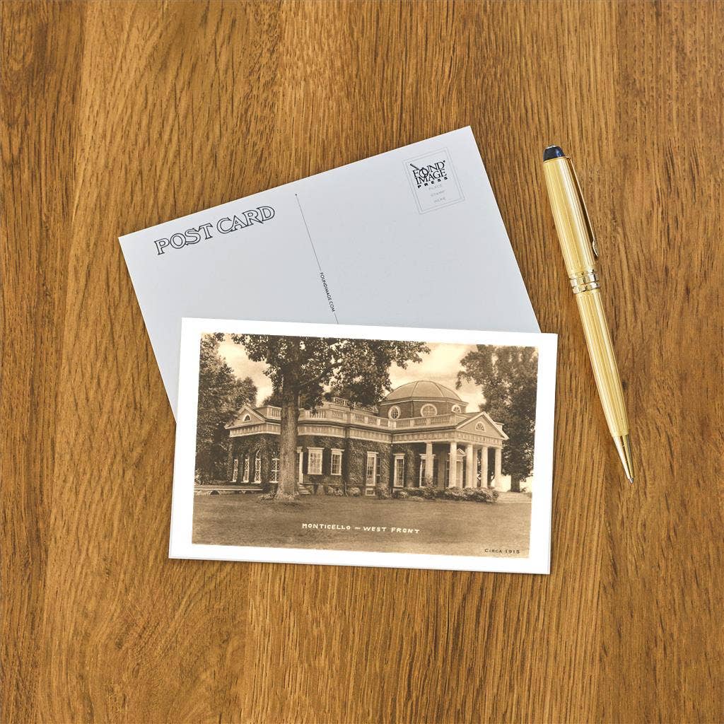 Found Image Press - Postcard VA-335 Monticello, Charlottesville