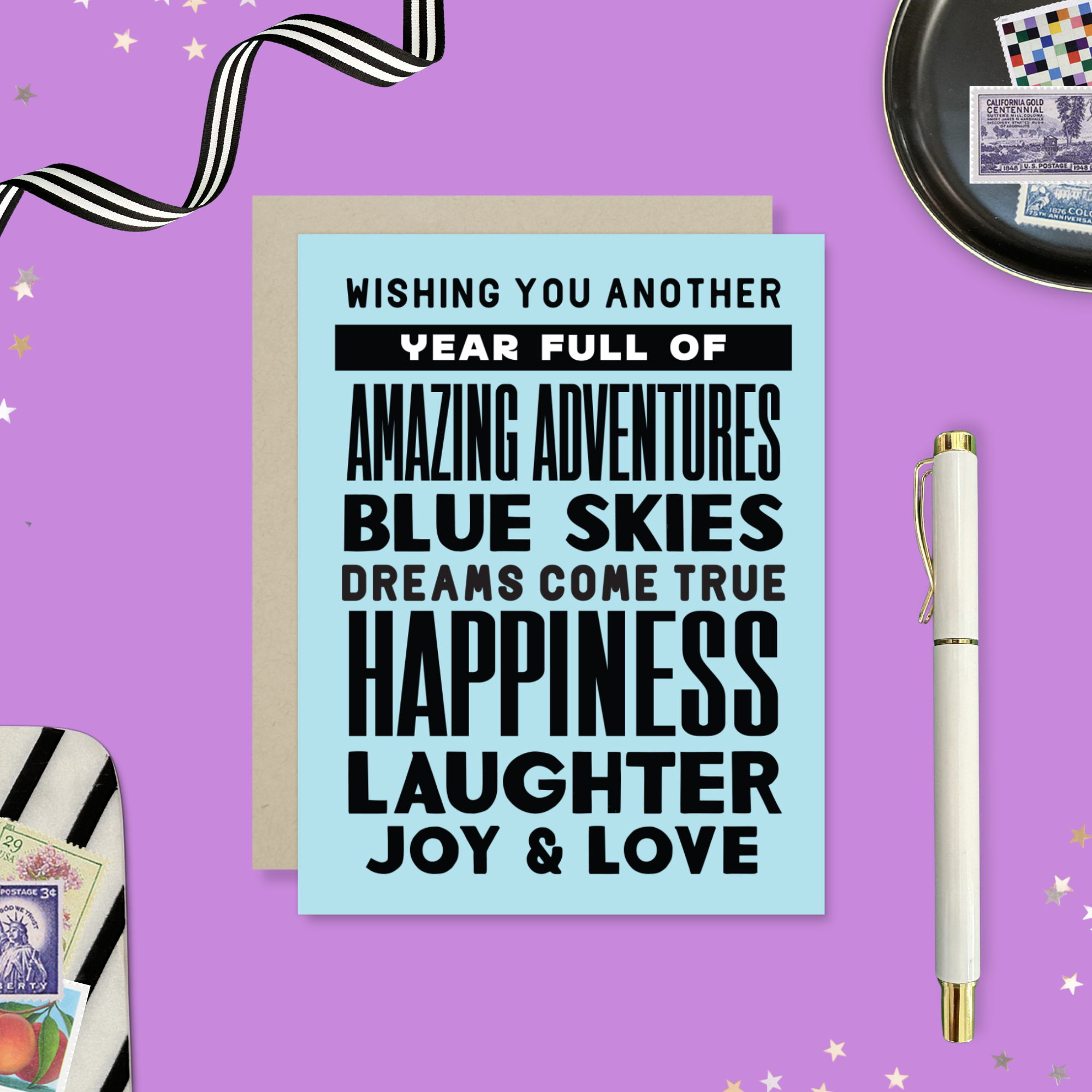 Barone and Co. - Another Year Stacked Birthday Card