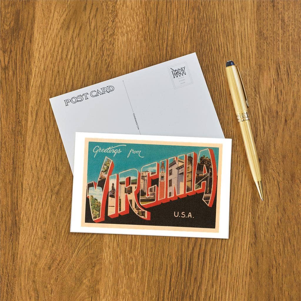 Found Image Press - Postcard VA-373 Greetings from Virginia, USA