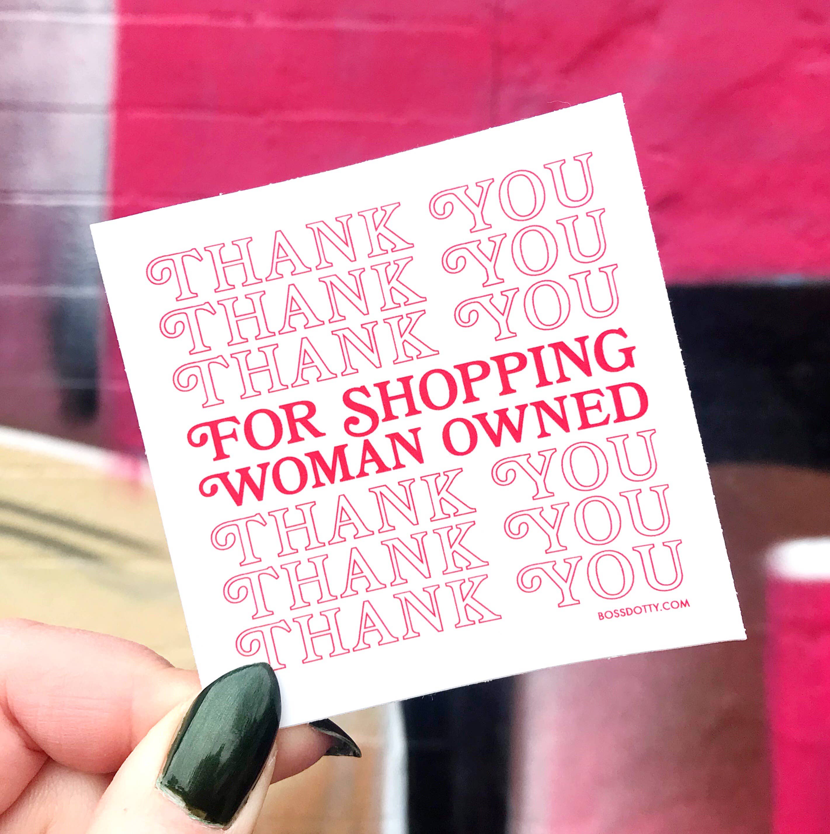 Boss Dotty Paper Co - Woman Owned Sticker