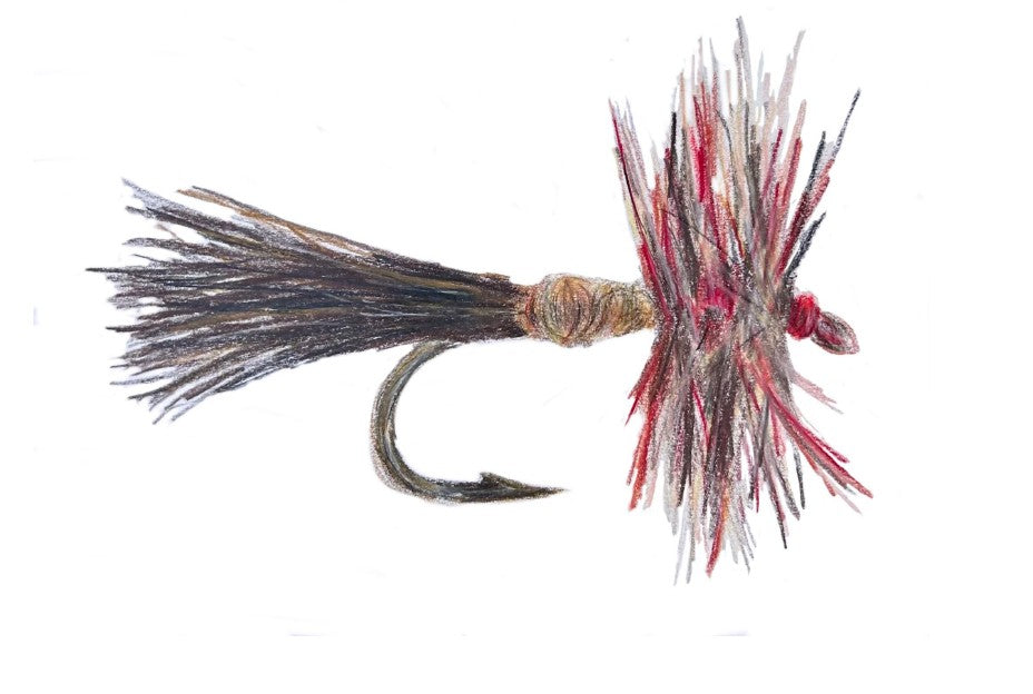 Cabell Crowder Art, Gone Fishing notes, mixed set of 5 folded cards + envelopes