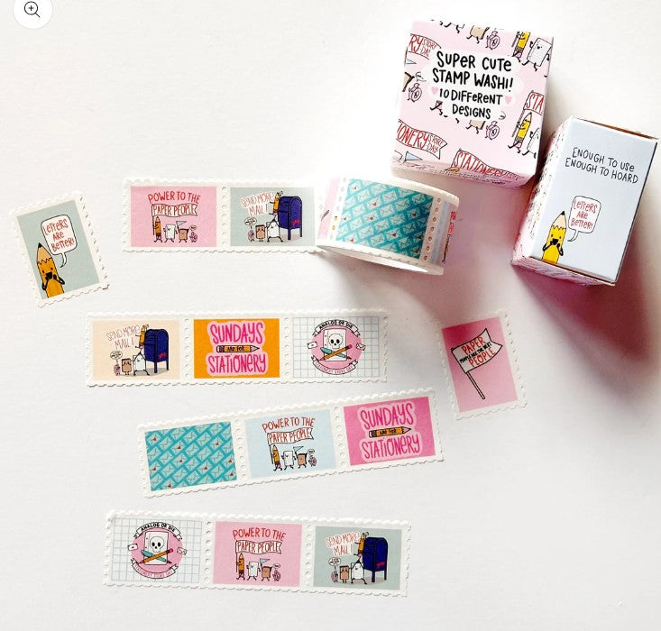 Stationery Store Day, Paper Parade Stamp Washi